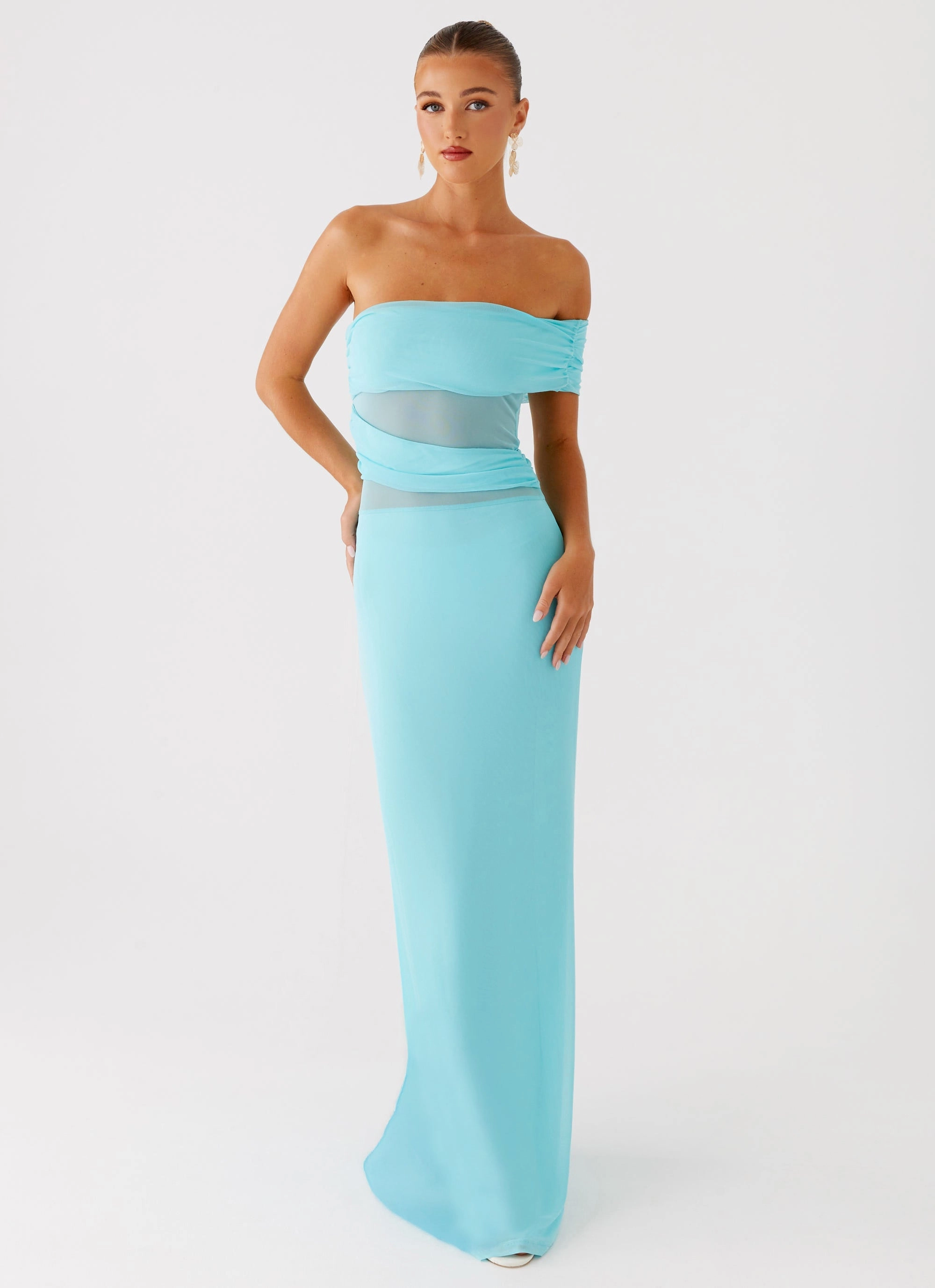 Lumi Maxi Dress - Turquoise All-season garment Soft Contour
