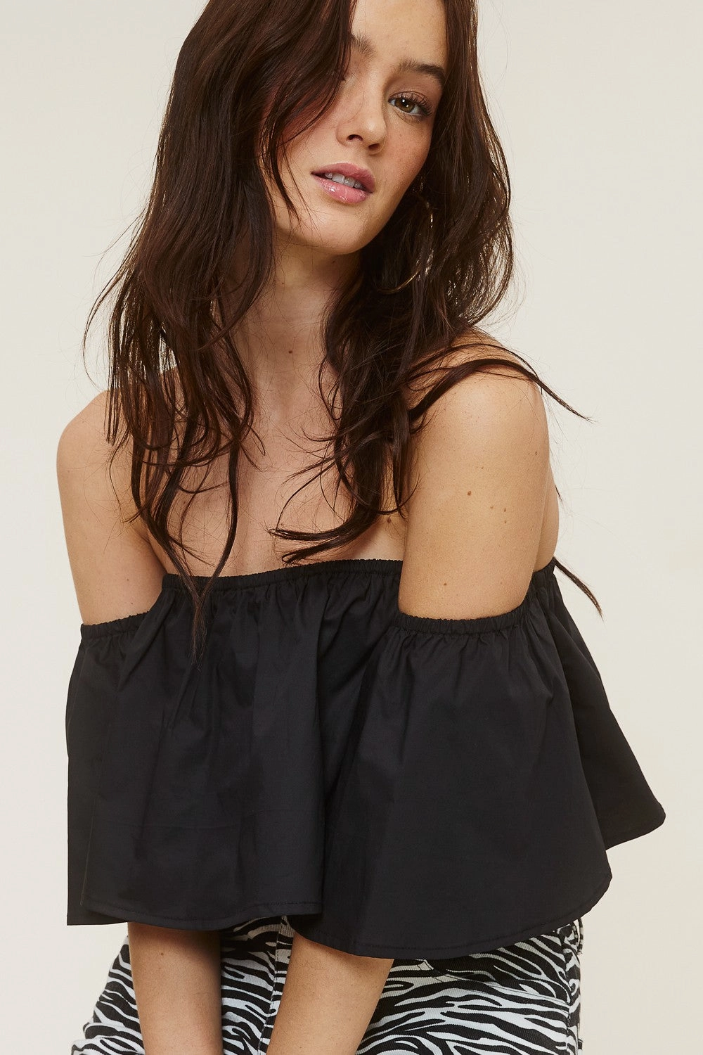 Luxe Crop Top AntiPilling Finish NonRestrictive Cut