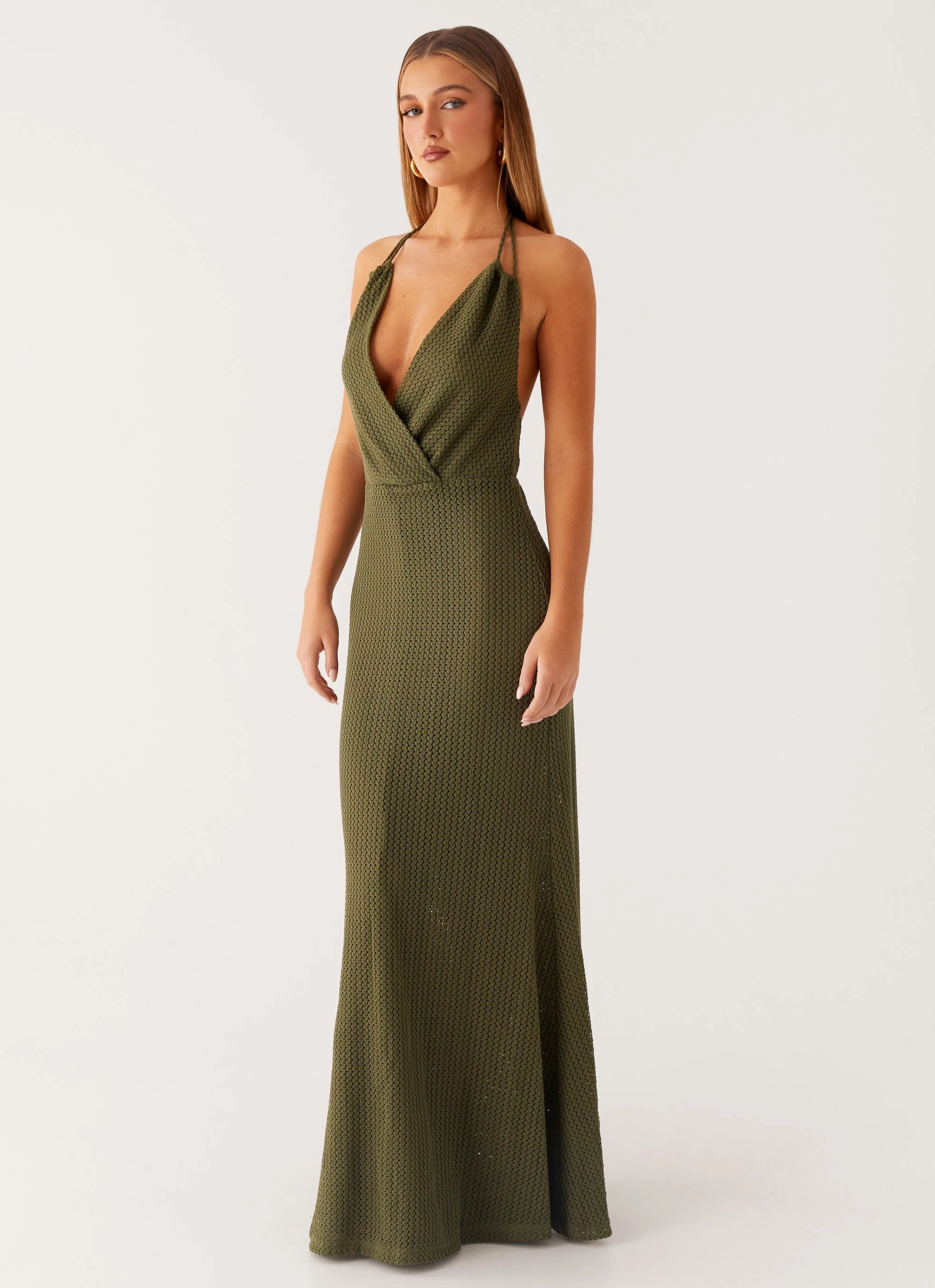 Functional Layer Thora Maxi Dress - Olive