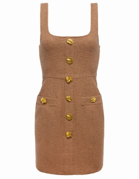 L'AGENCE Wiley Tweed Mini Dress Balanced Shape Urban Cool