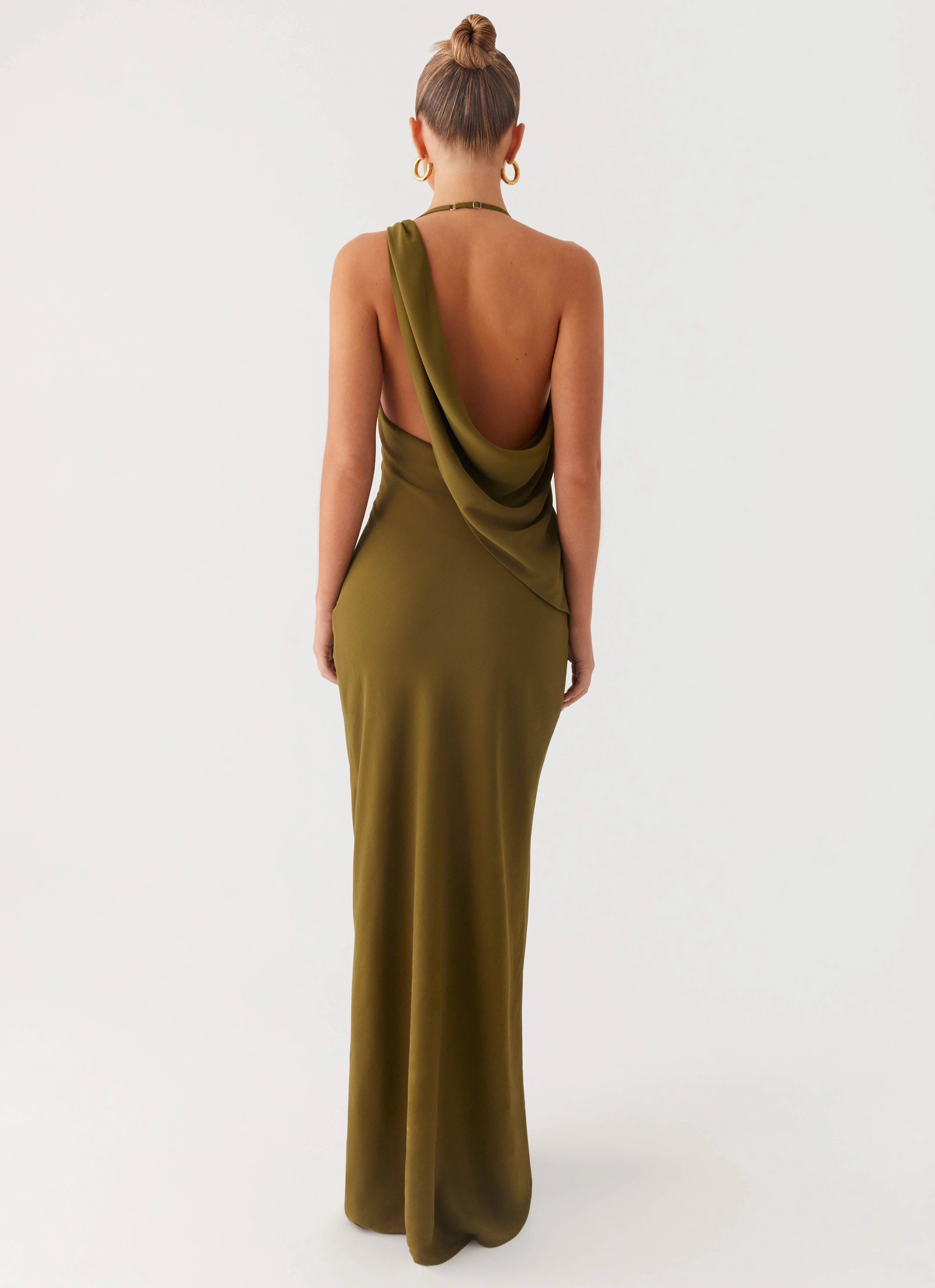 Opal Glow Maxi Dress - Khaki Smart Fit Wear
