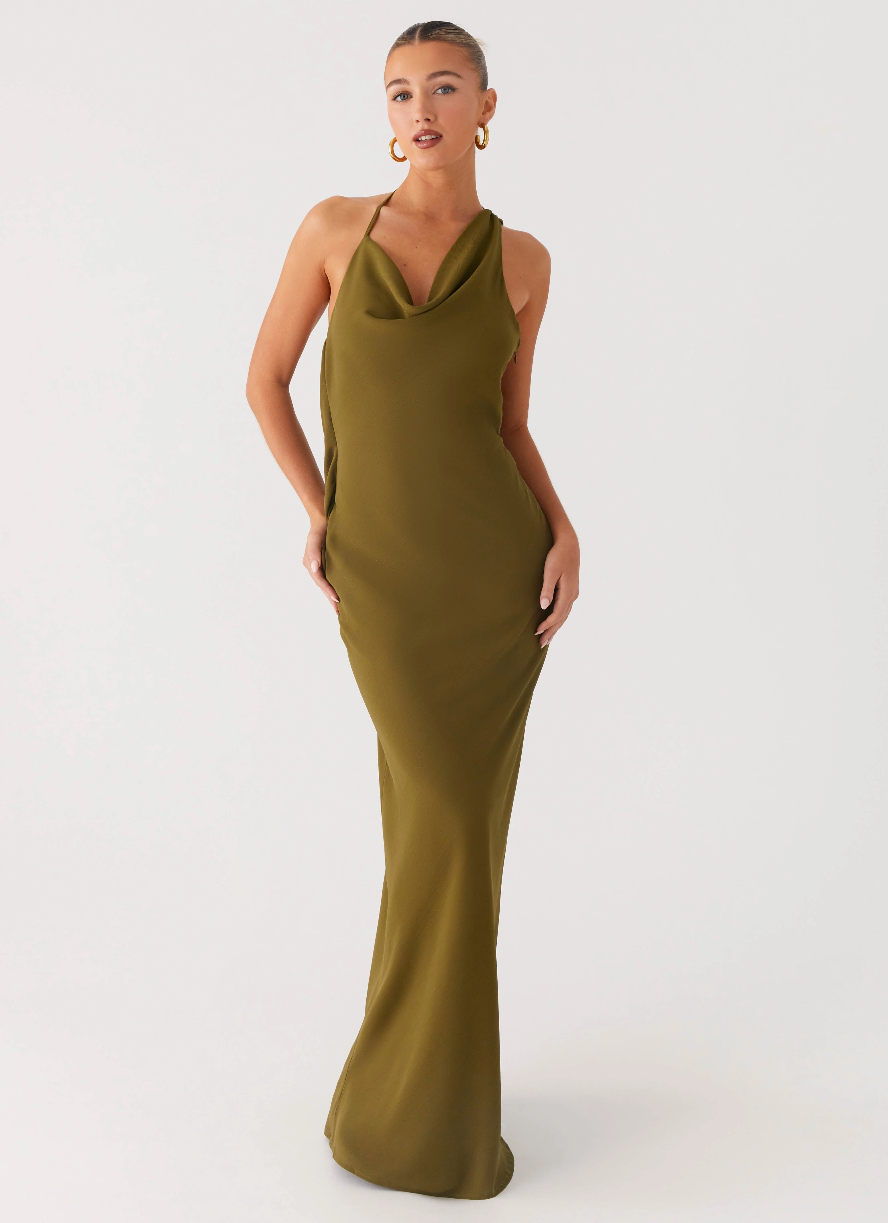Art Spirit Opal Glow Maxi Dress - Khaki