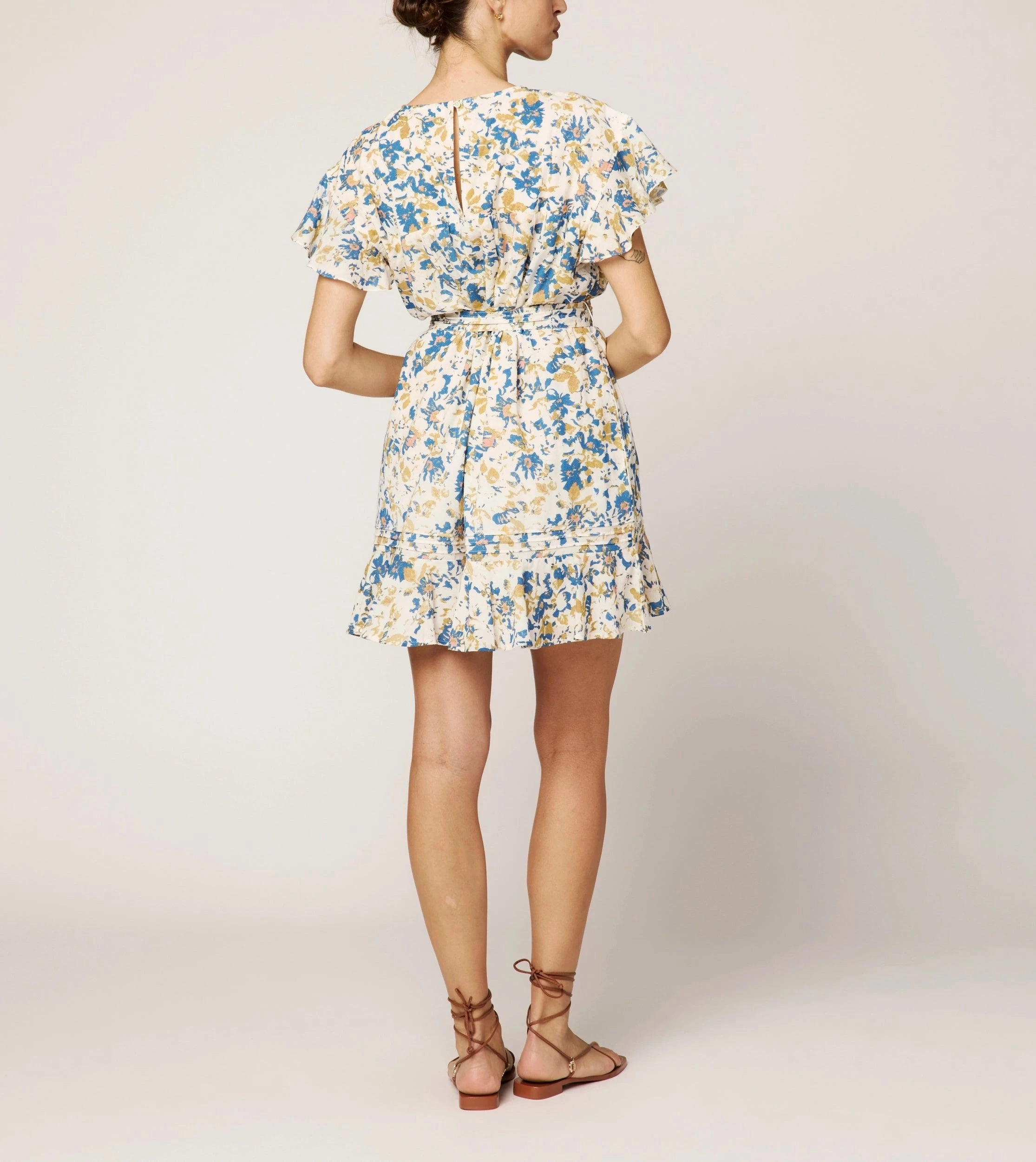 Layering Comfort High Neck Lynn Mini Dress | Carina Print