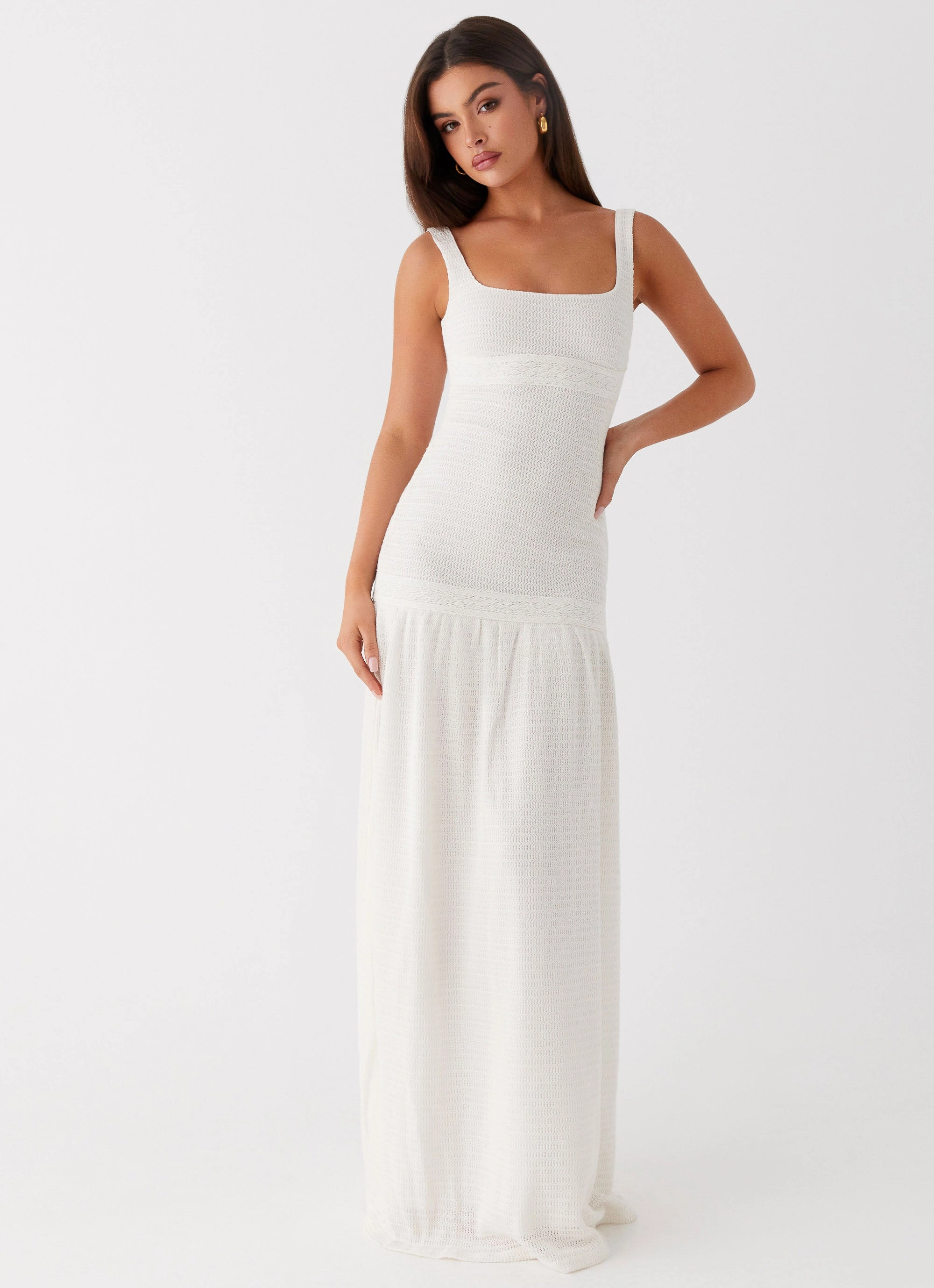 Lyrical Maxi Dress - Ivory Relaxed and Elegant Balanced Tones