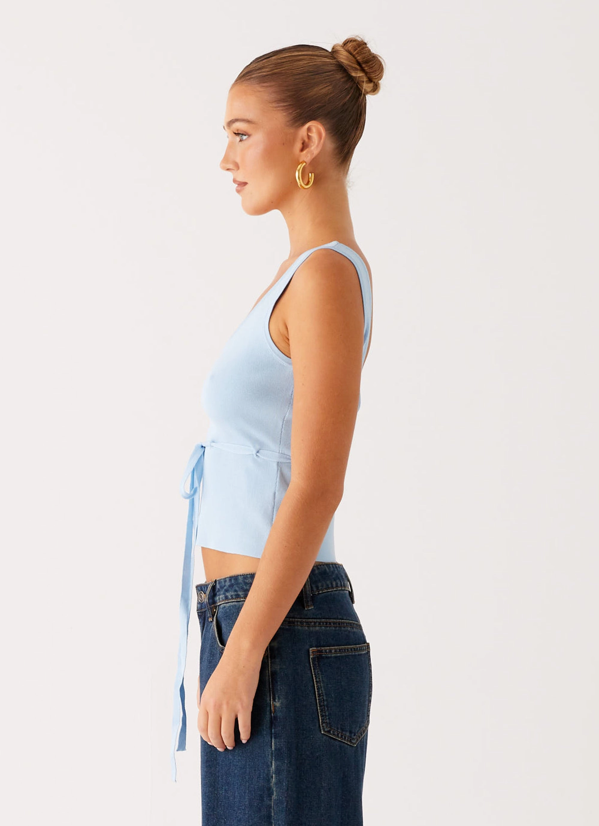 Sustainable Textile Macall Knit Tank - Blue