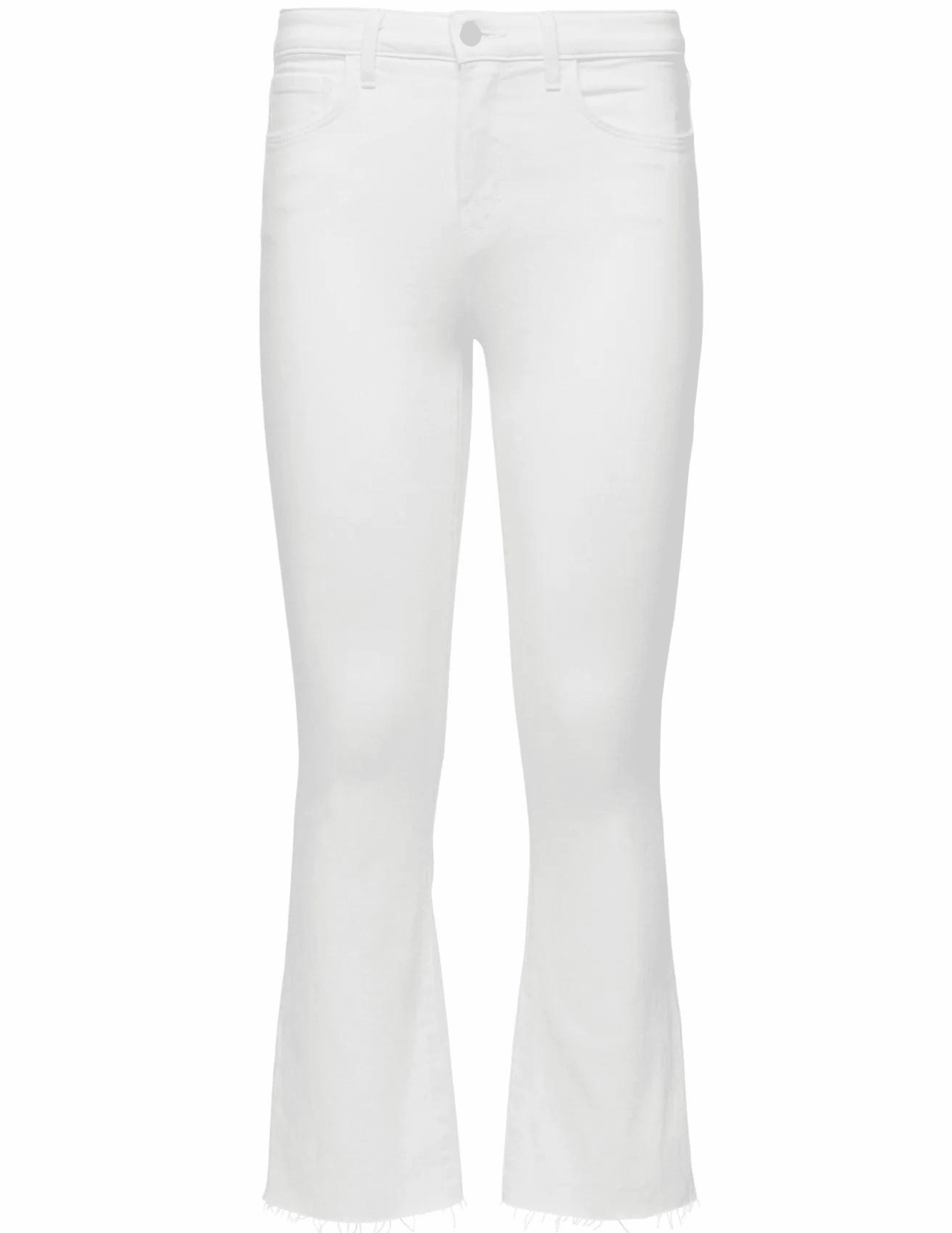 Night Out Everyday Holiday Vibes Secure Closure System L'AGENCE Kendra High Rise Crop Flare Jeans In Blanc