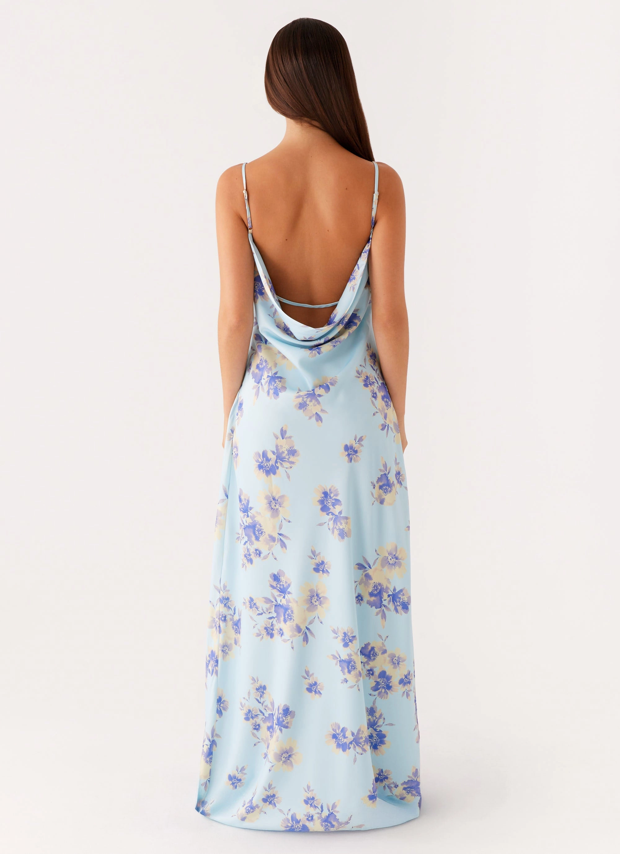 Clean Finish Liana Cowl Maxi Dress - Print