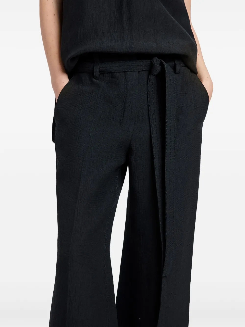 Maggi Pant in Black Fitted waist Functional Fashion