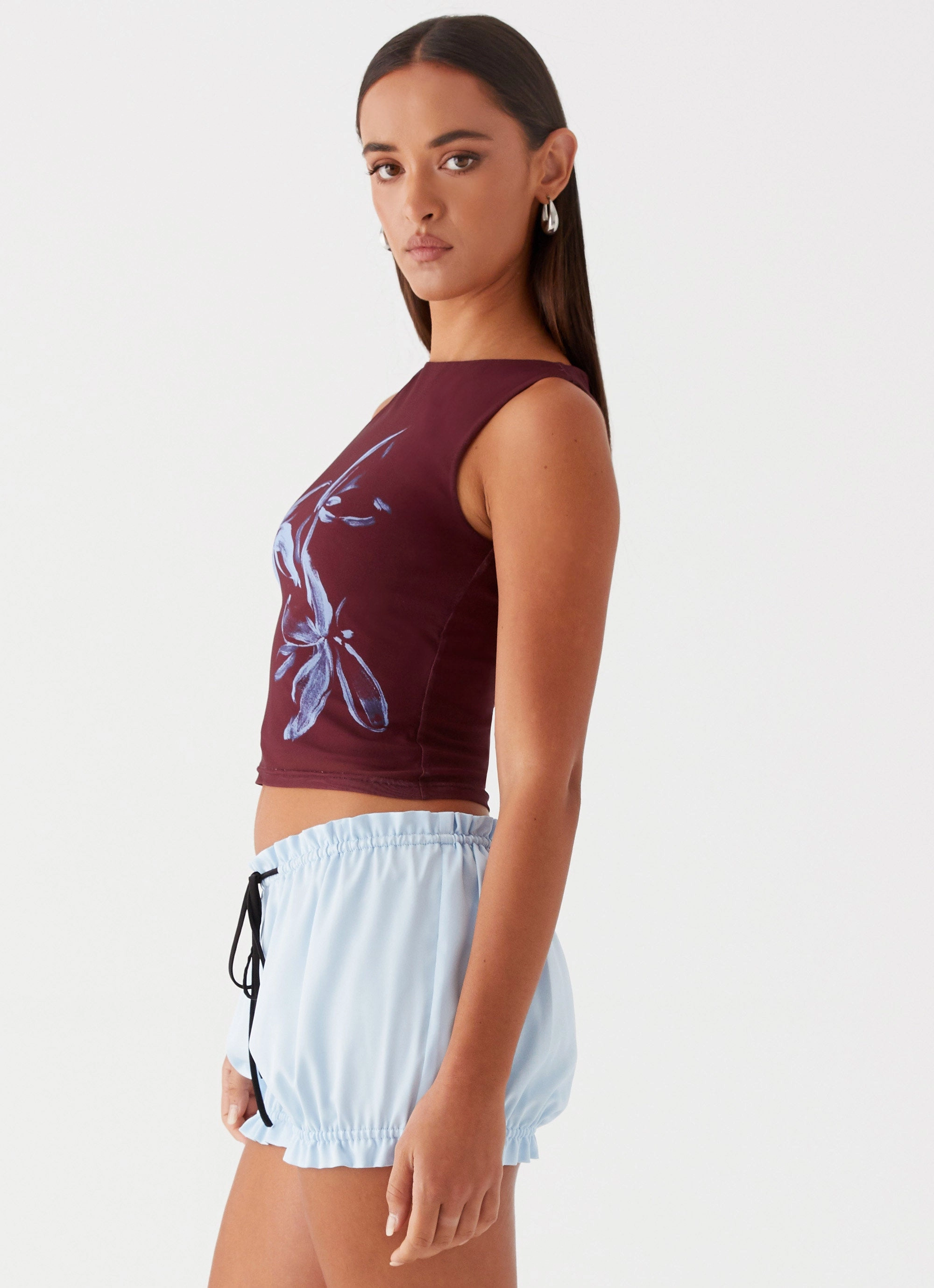 Speak Now Mesh Top - Brown MinimalistStyle ColorfastMaterial