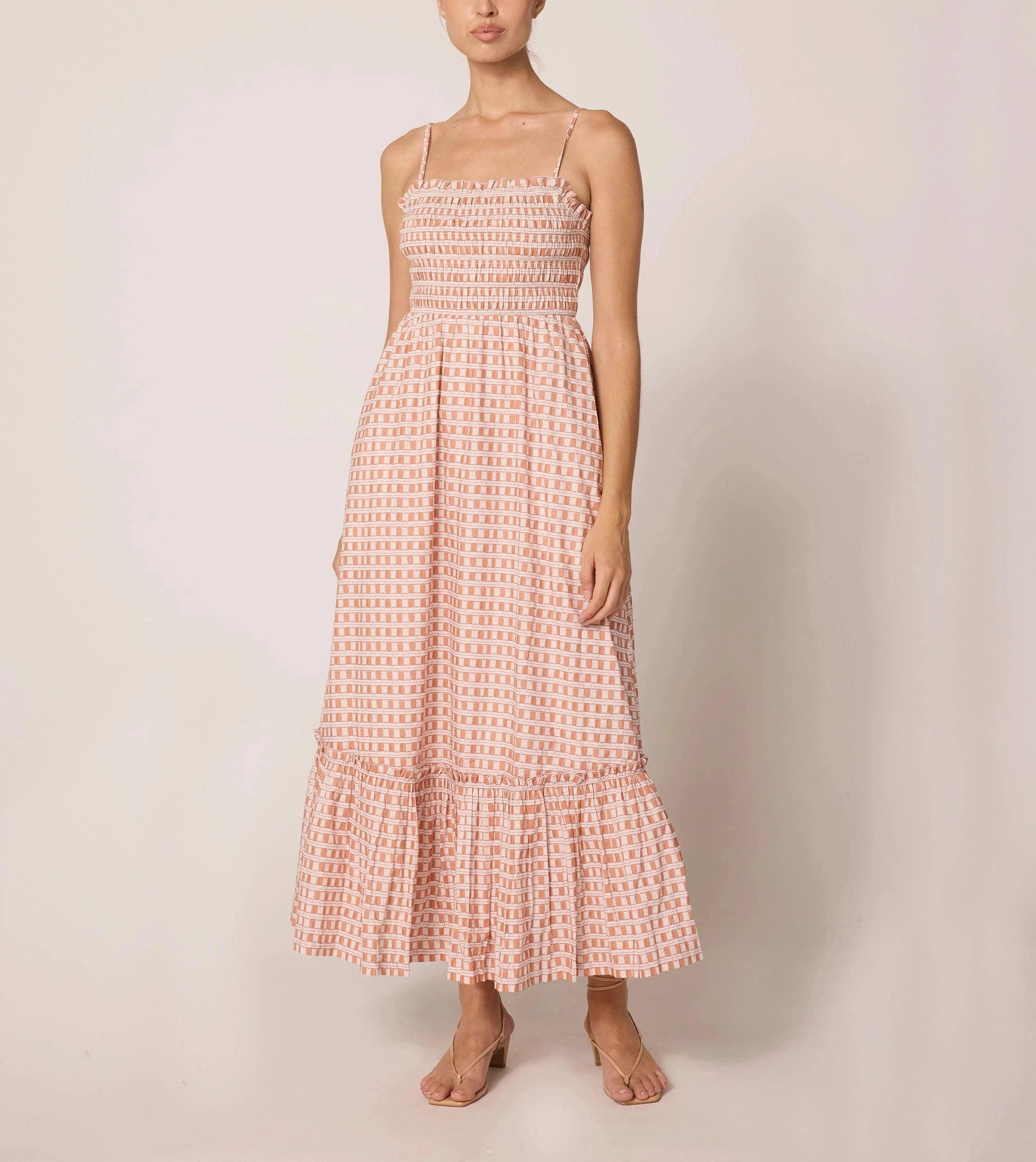 Magnolia Ankle Dress | Bellini Plaid Playful Twist Urban Casual