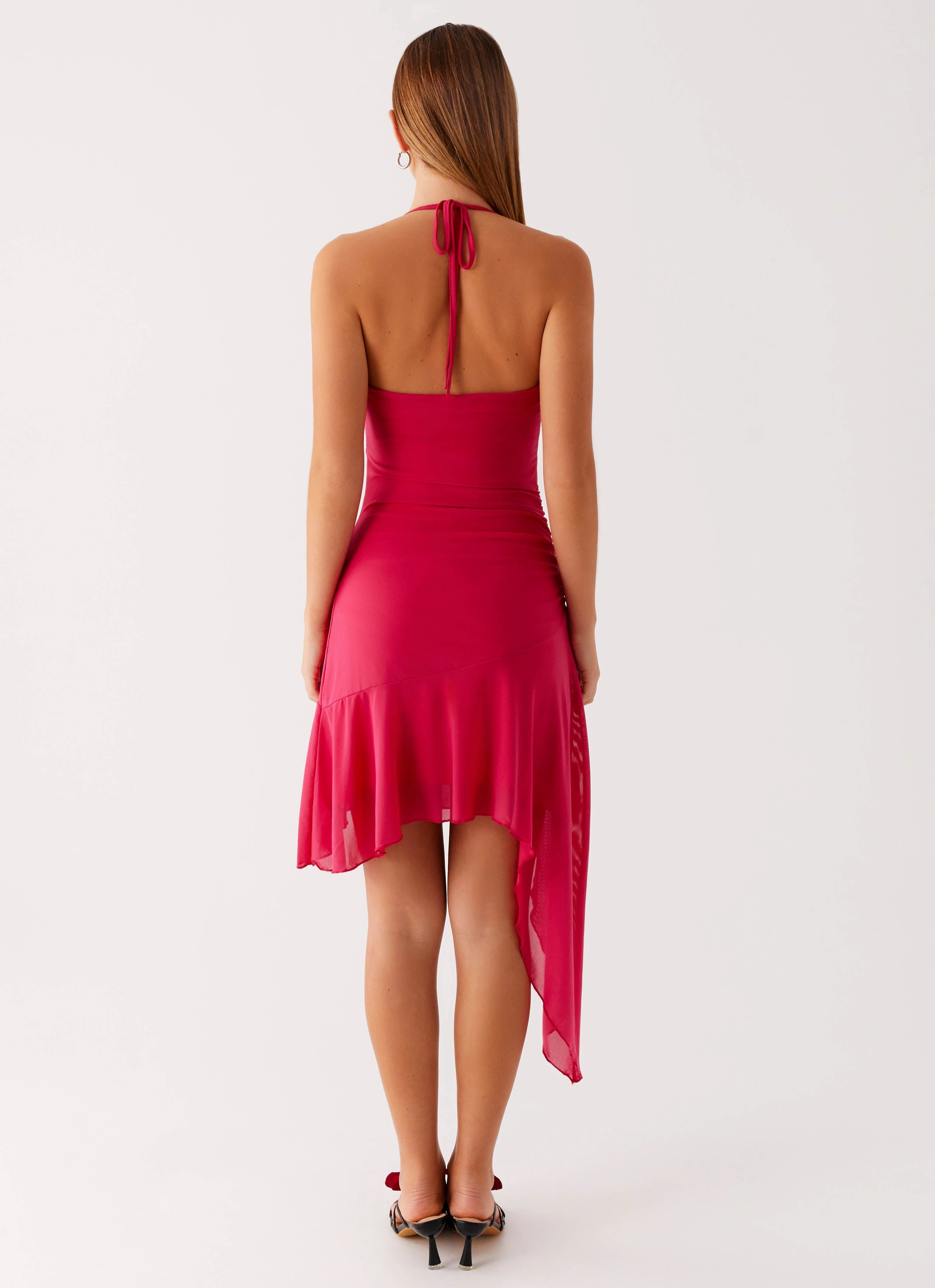 Mai Tai Mini Dress - Hot Pink Balanced Fit Back Detail