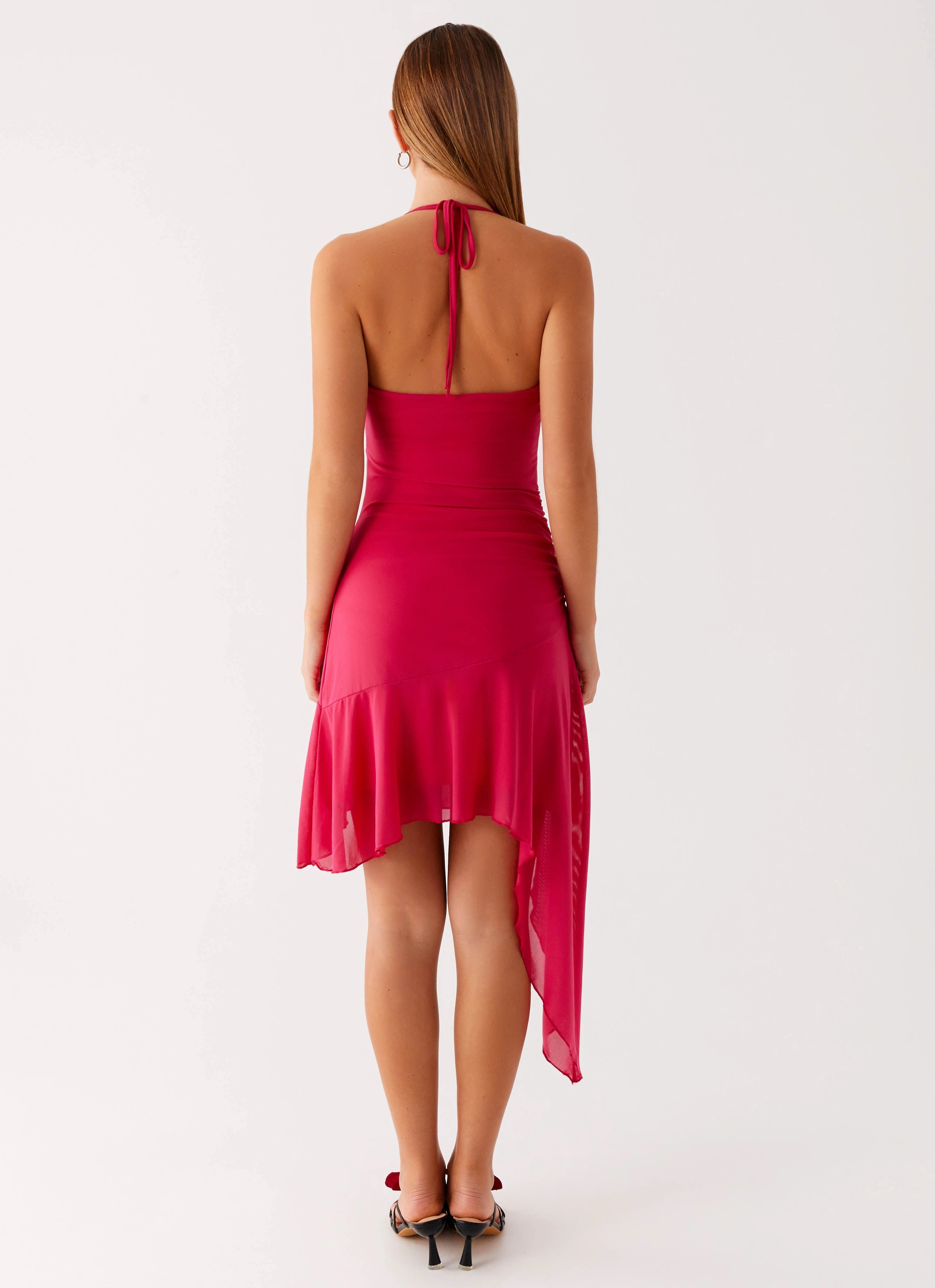 Mai Tai Mini Dress - Hot Pink Fair-Trade