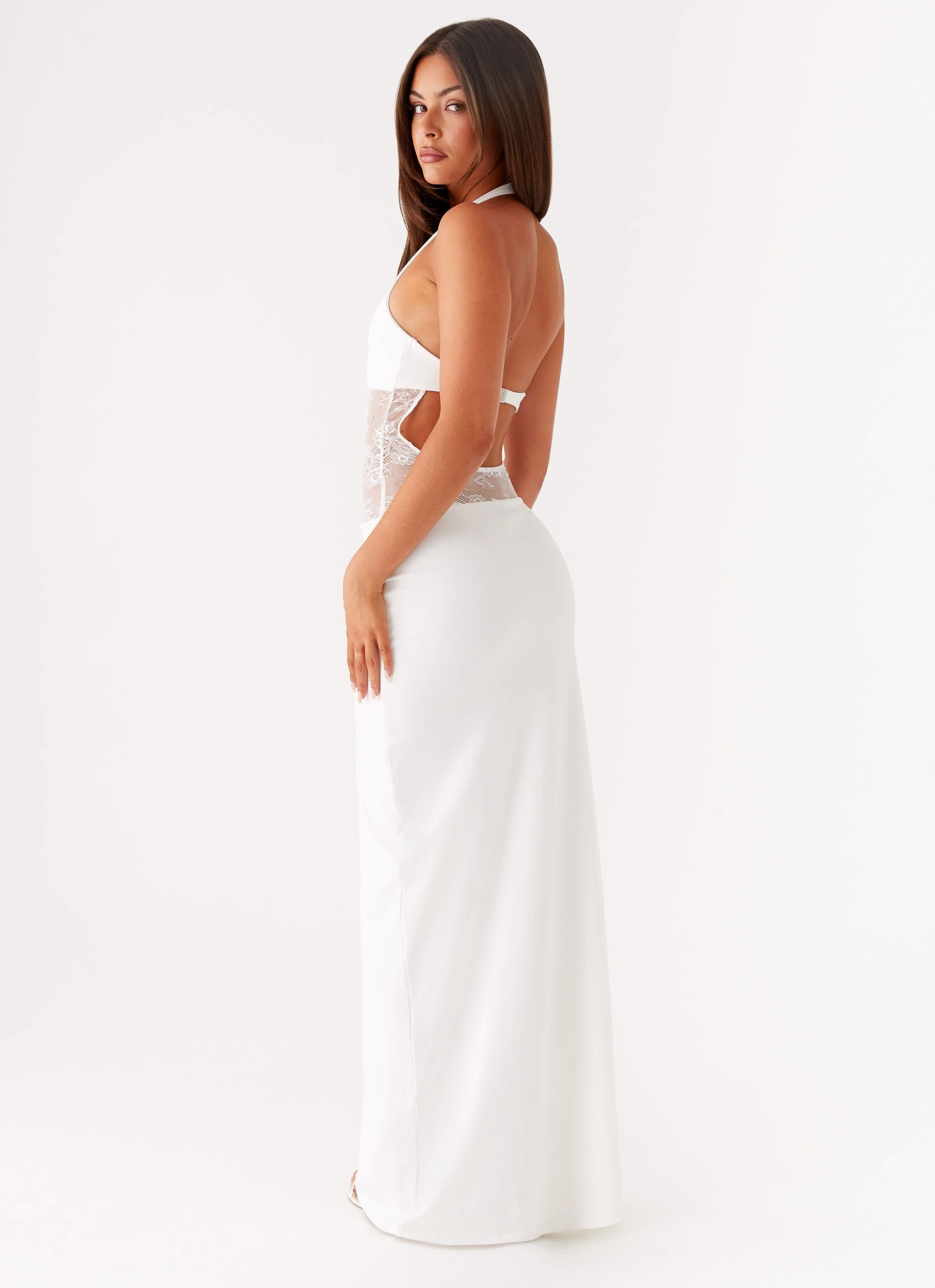 Formal Style Main Focus Maxi Dress - White