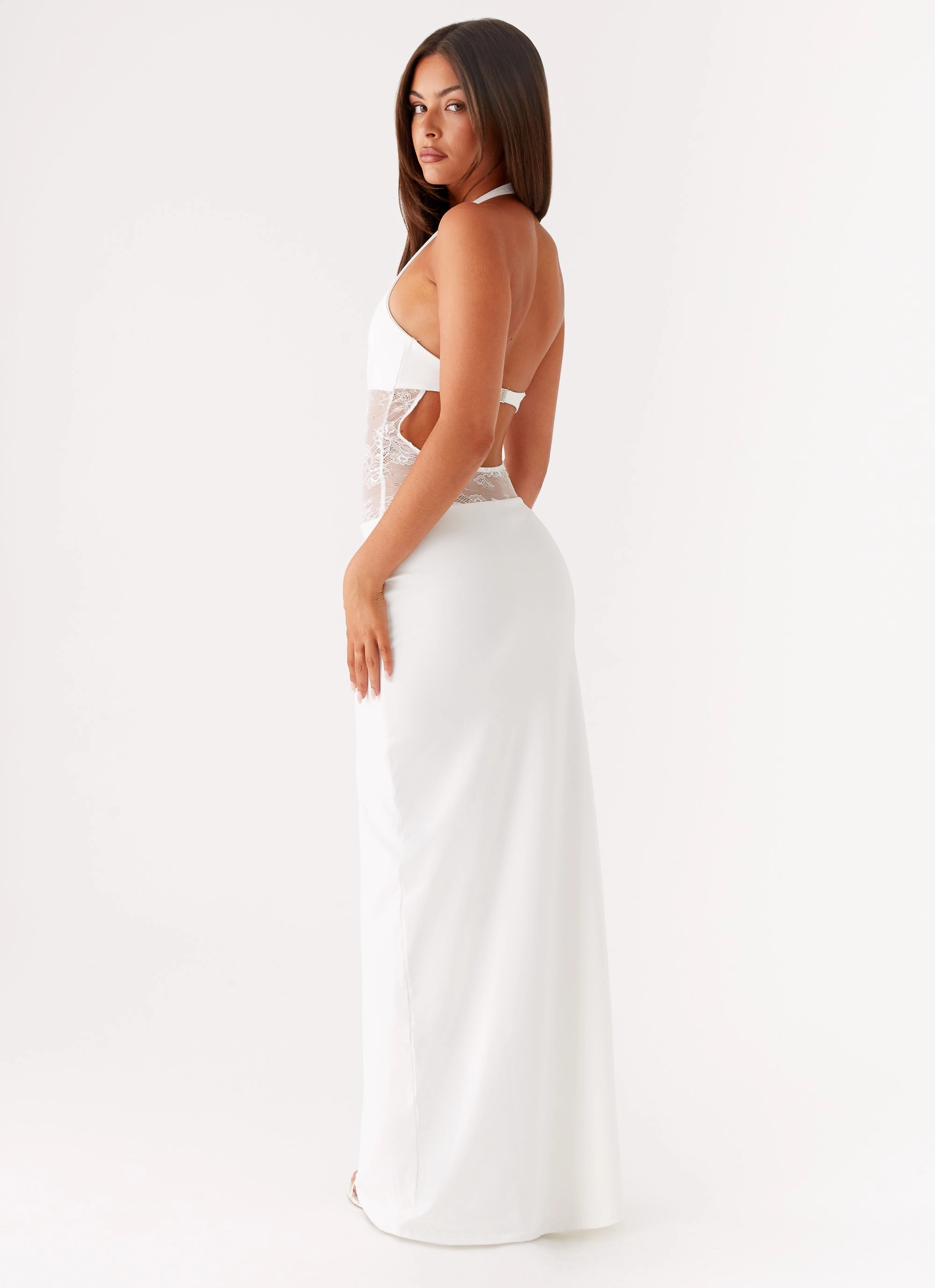 Easy Wrap Cute Glow Main Focus Maxi Dress - White