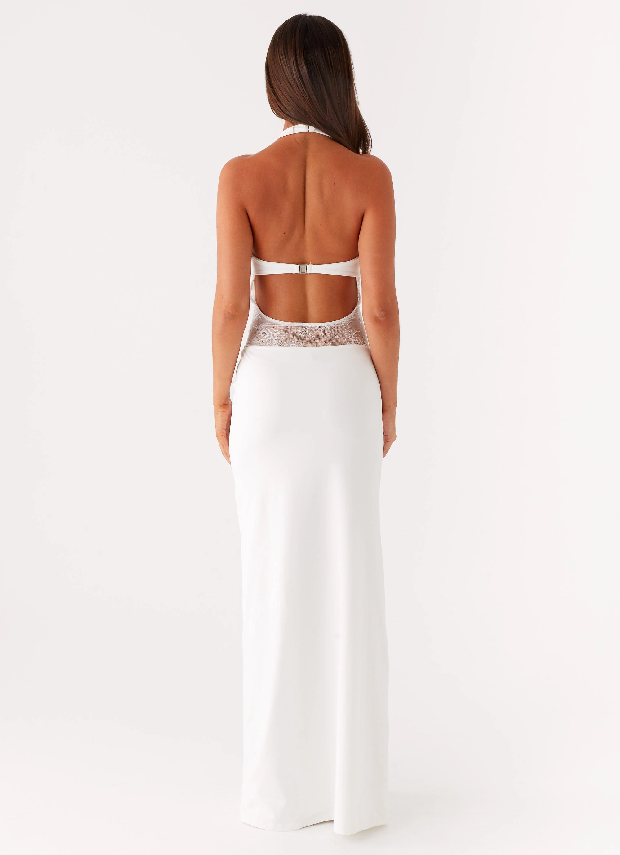 Main Focus Maxi Dress - White Sharp Profile