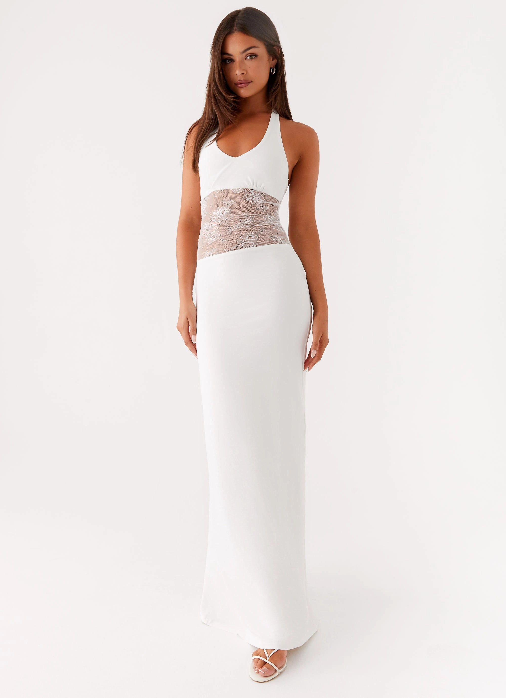 Main Focus Maxi Dress - White Festival-Ready Timeless Wearable