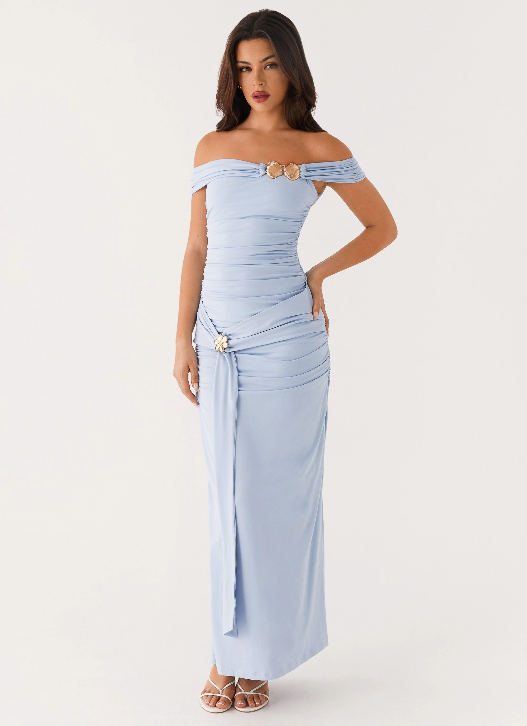 Wrap style Anytime Fit Majorly Maxi Dress - Blue