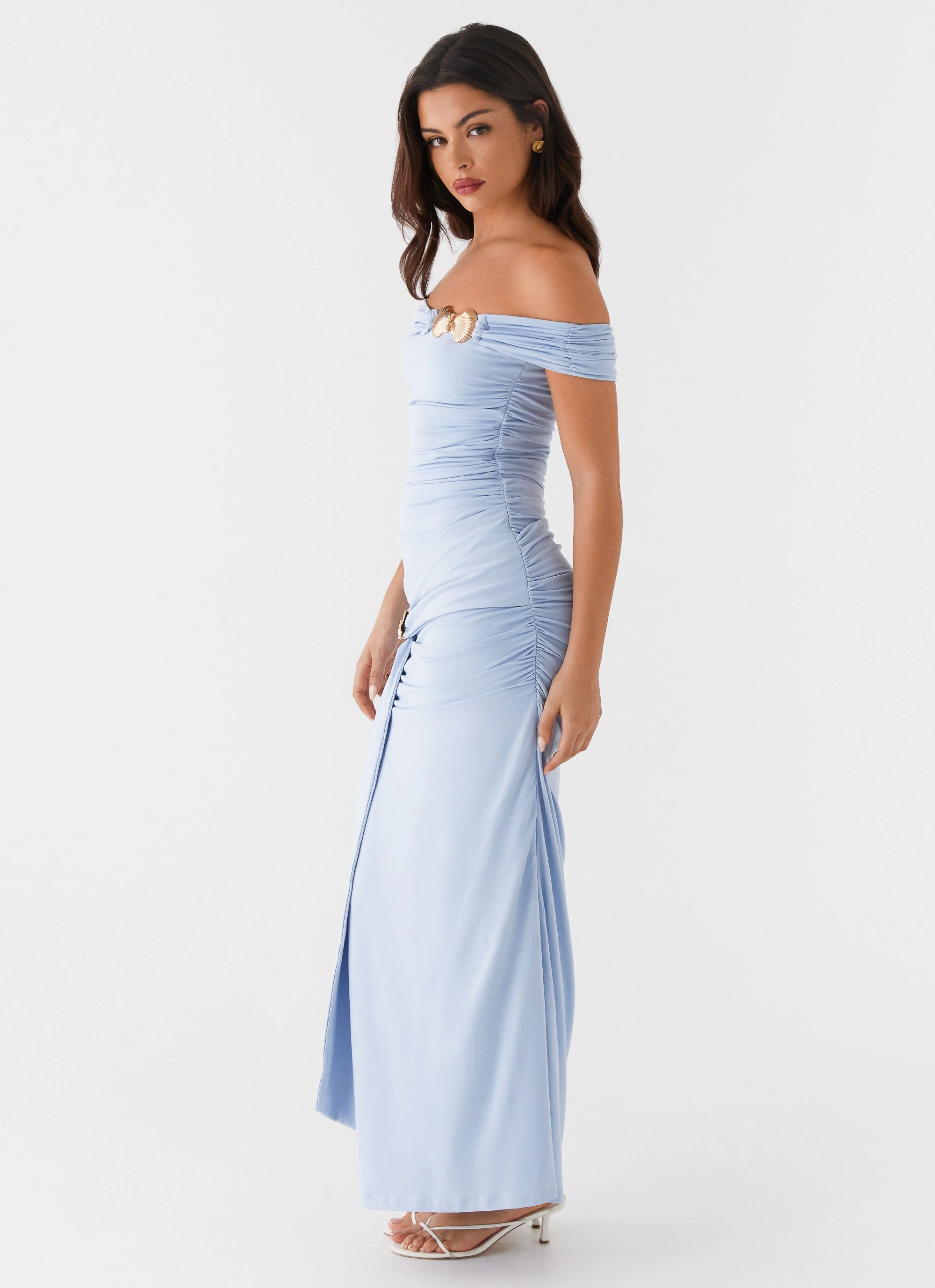 Smooth Mood Vibrant Light Majorly Maxi Dress - Blue
