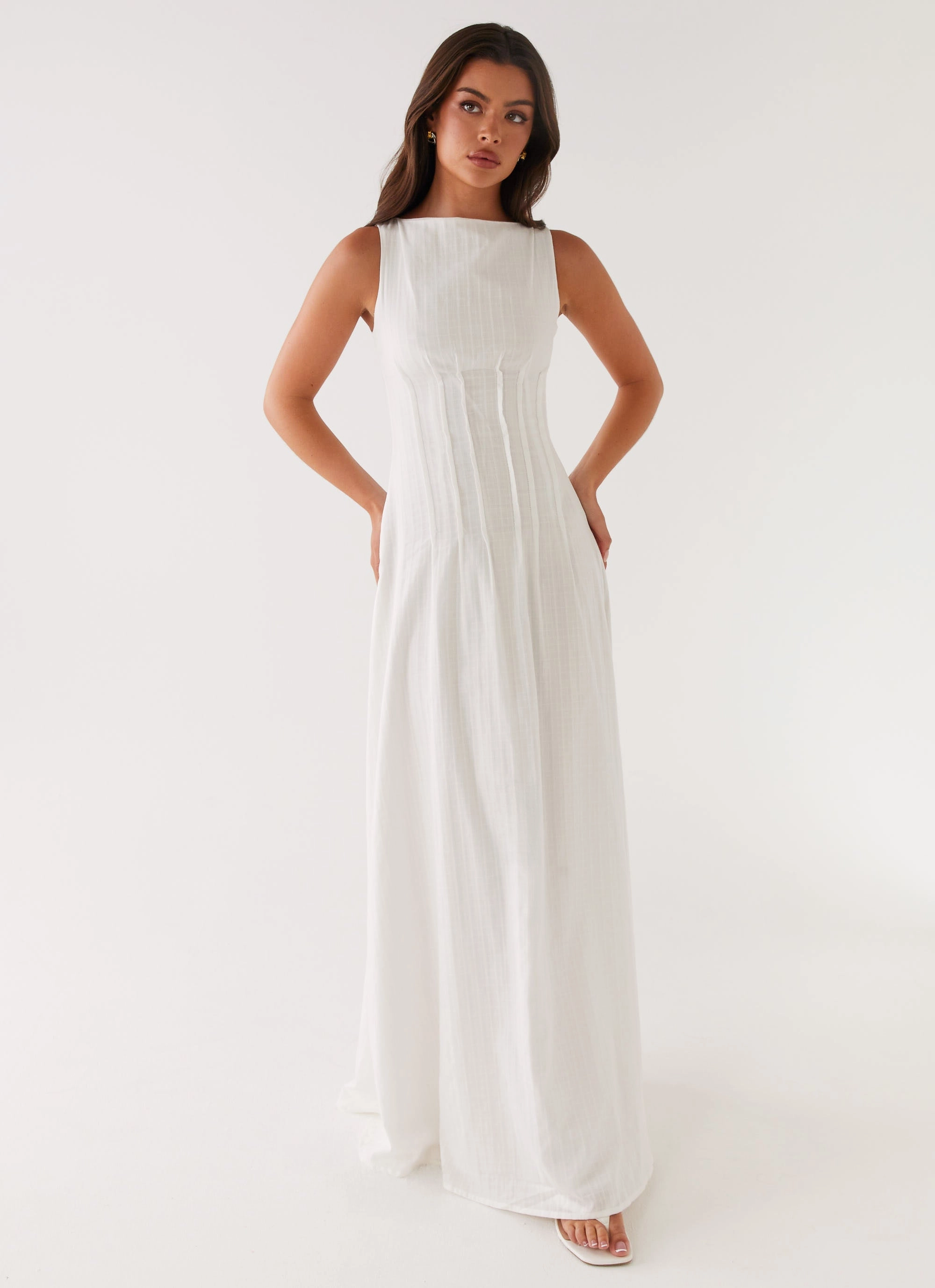 Maloney Maxi Dress - White Versatile Touch