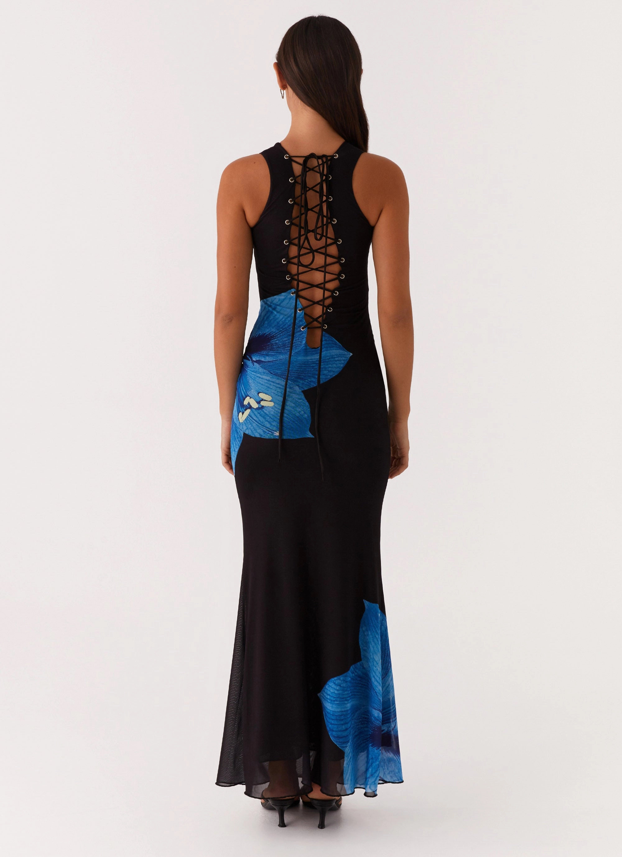 Manhattan Nights Maxi Dress - Black Simple Bow