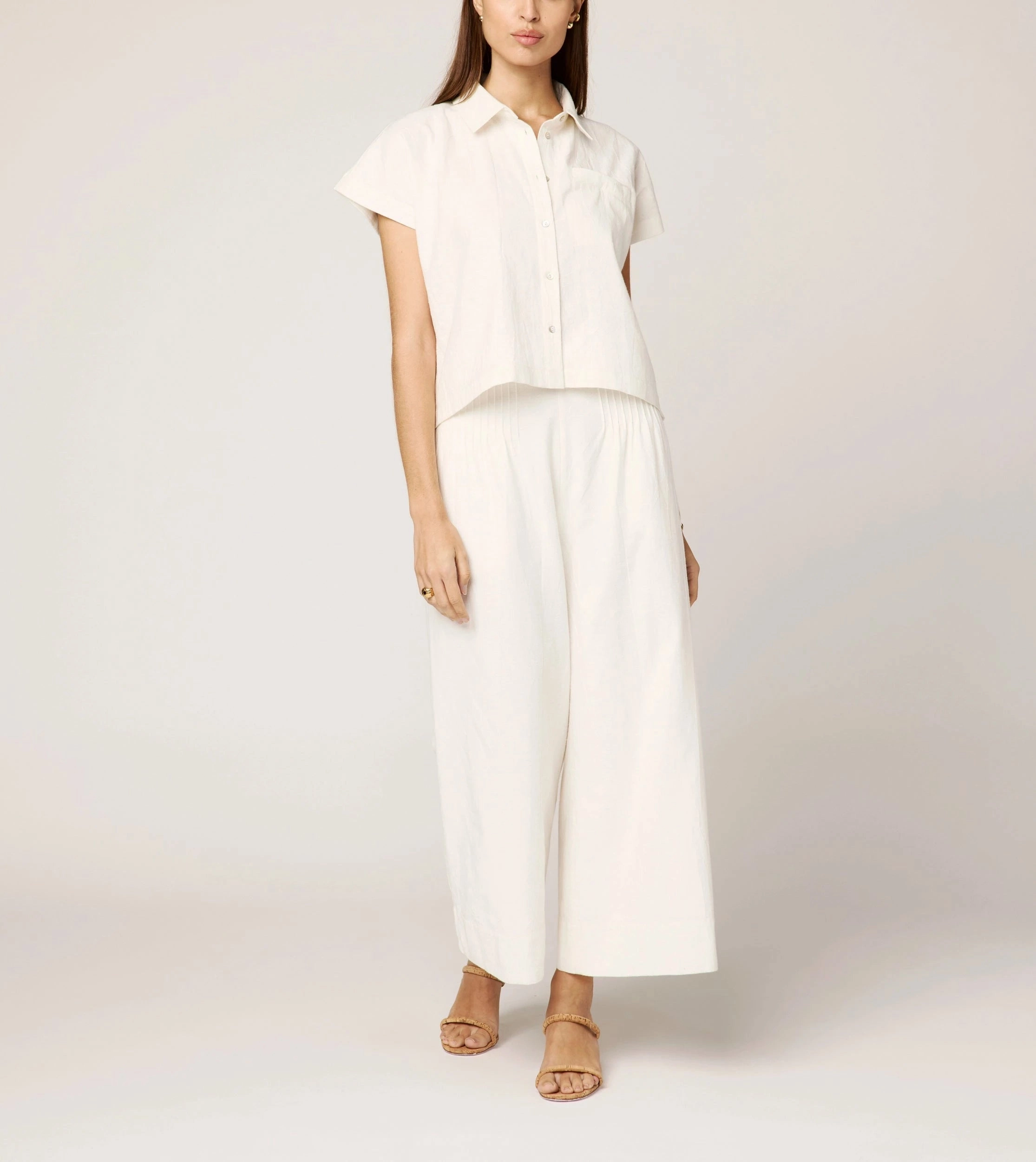 Manui Pant | Ivory Minimalist Design MoistureWickingMaterial