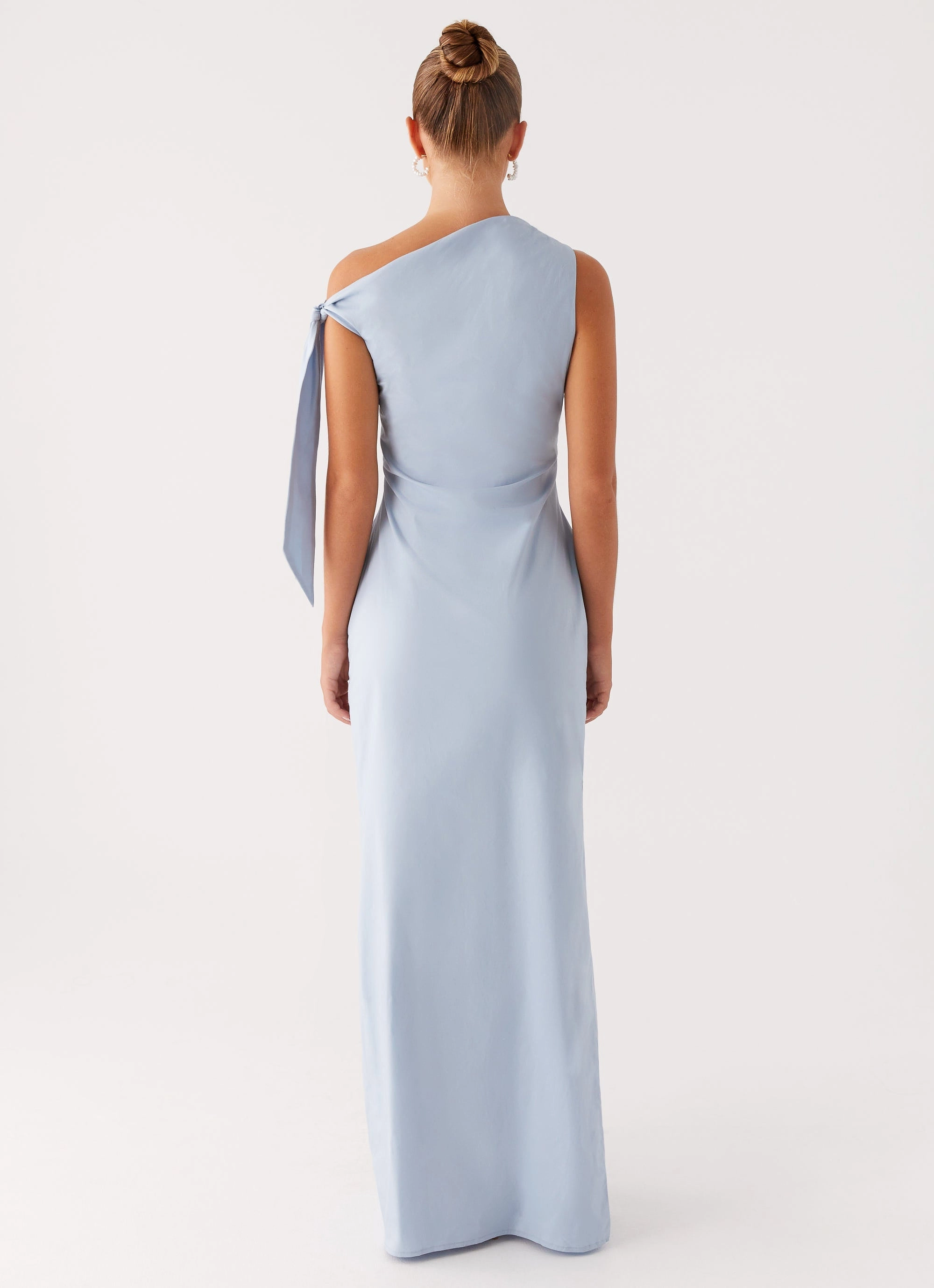 Minimalist-Trend Fitted Style Marella Maxi Dress - Blue