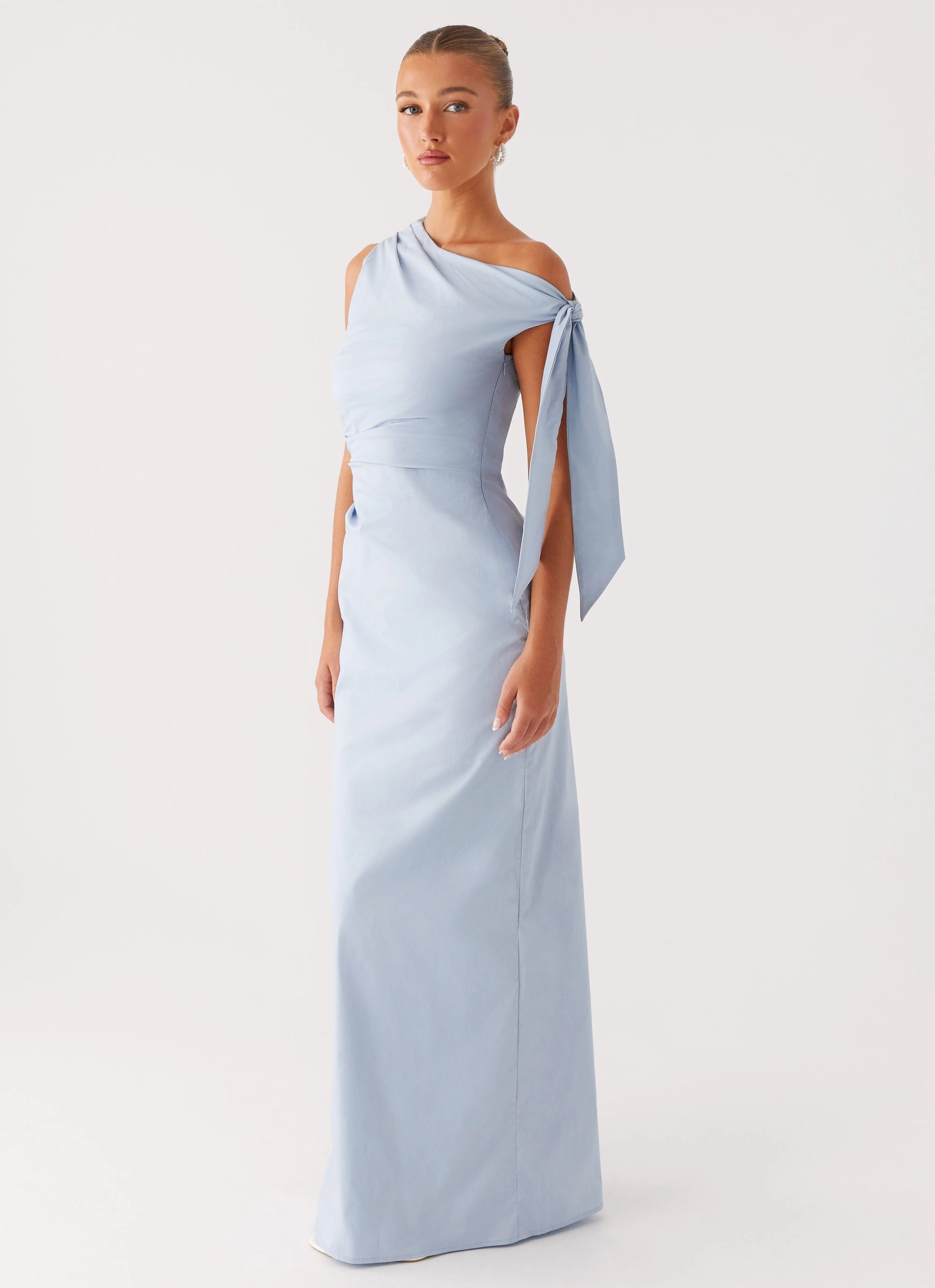 Marella Maxi Dress - Blue Color-Blocked