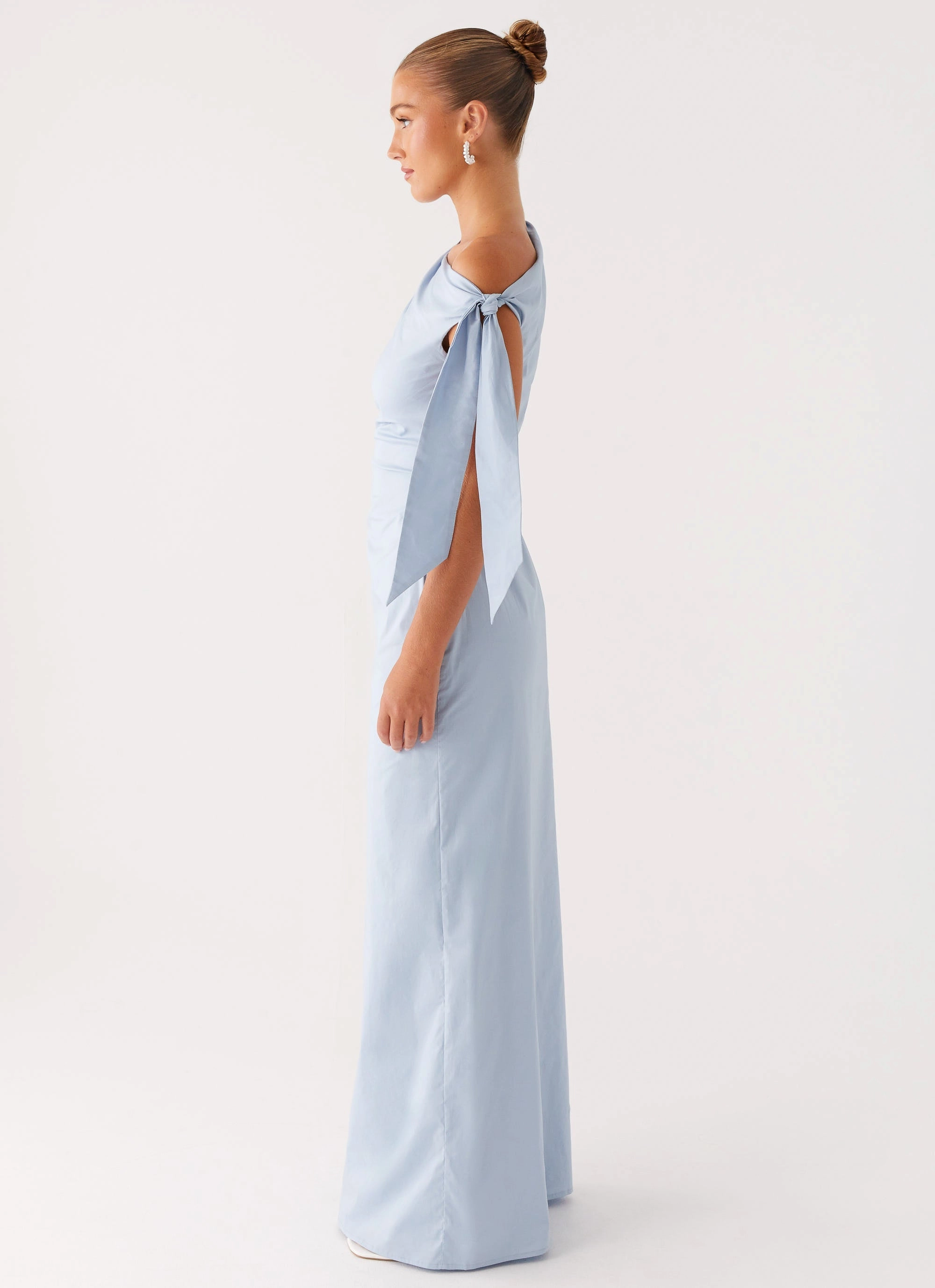 Fresh Style Soft Gradient Marella Maxi Dress - Blue