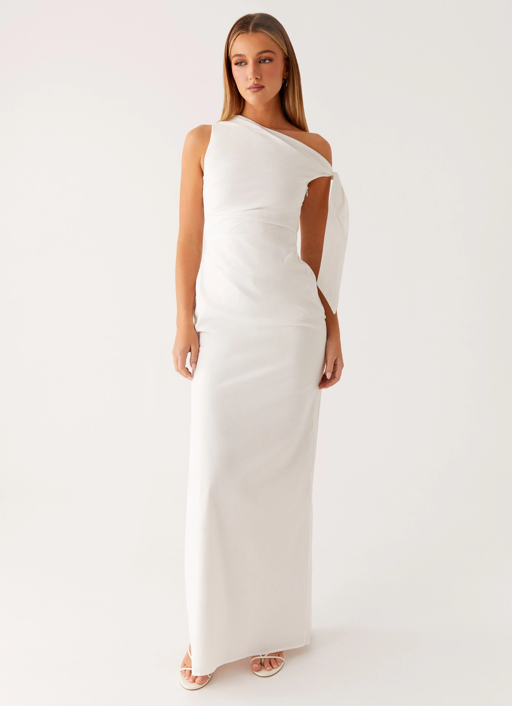 Chic Harmony Seasonal Layer Marella Maxi Dress - Ivory