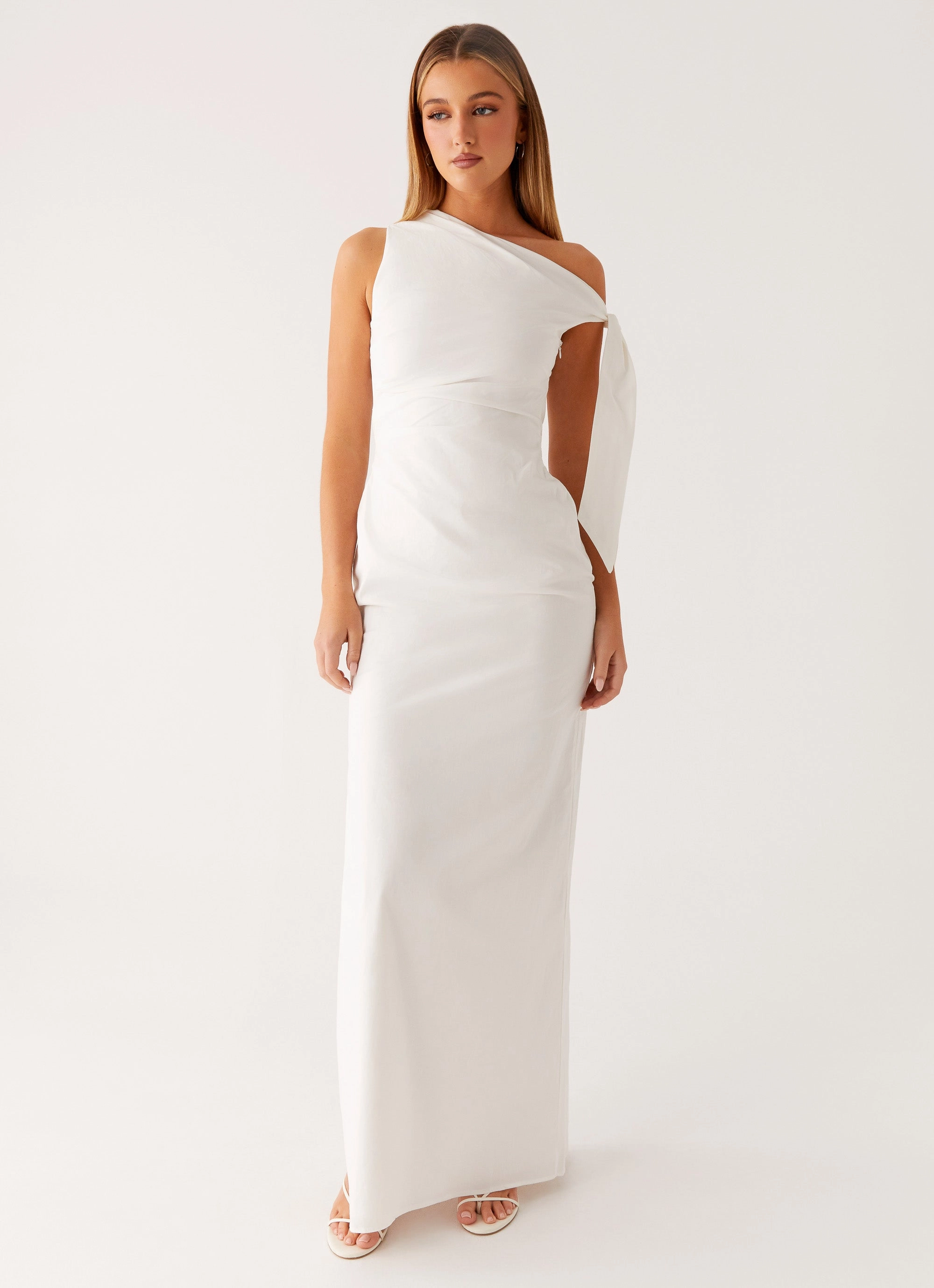 Side-Pocket Marella Maxi Dress - Ivory