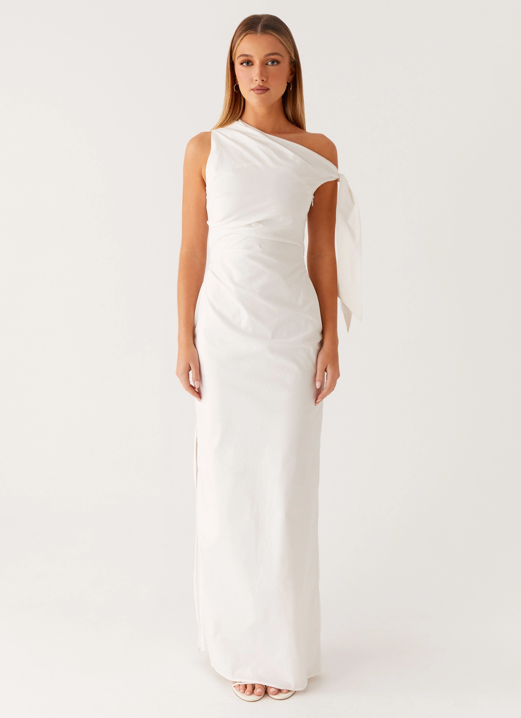Marella Maxi Dress - Ivory Elegant Cut