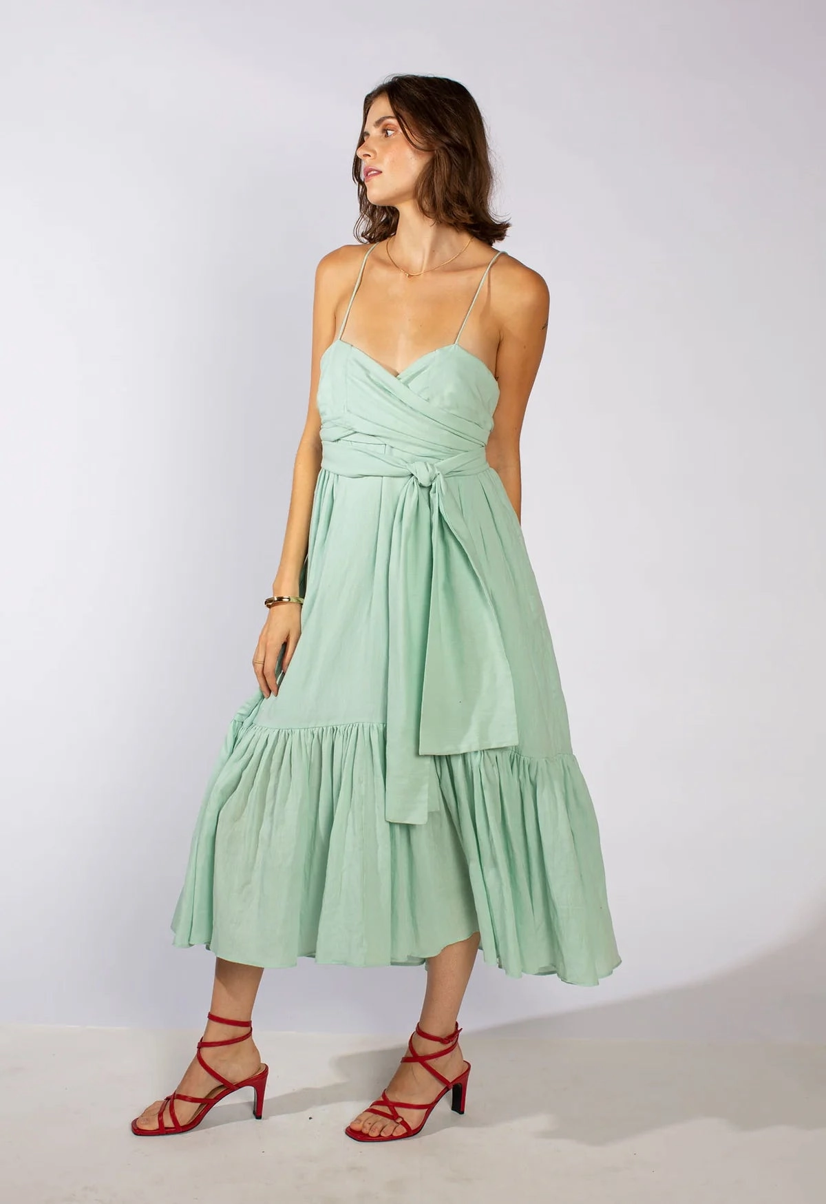 Margate Sundress in Aqua Anti Pill Surface