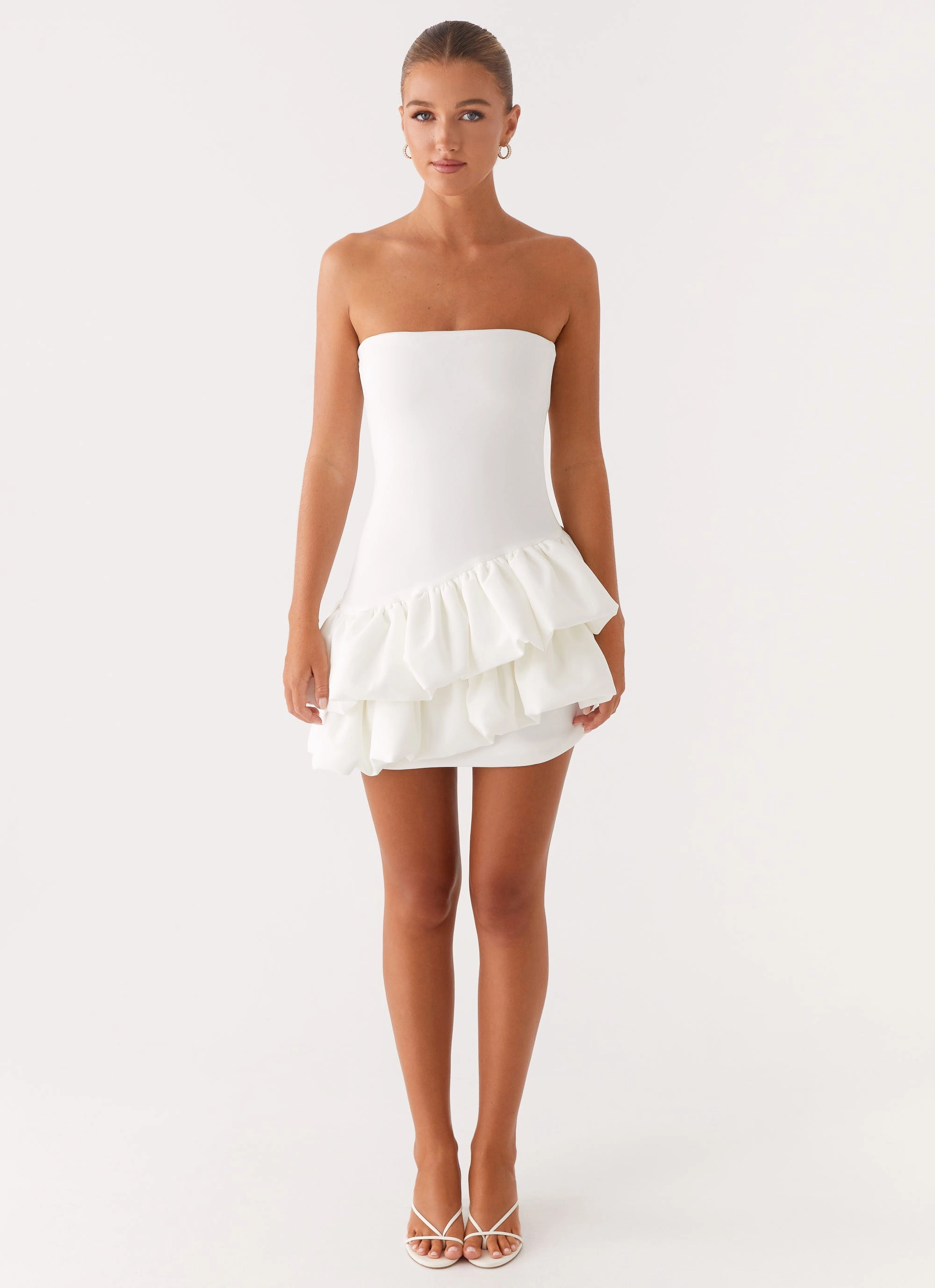 Marie Mini Dress - White Classic Motion