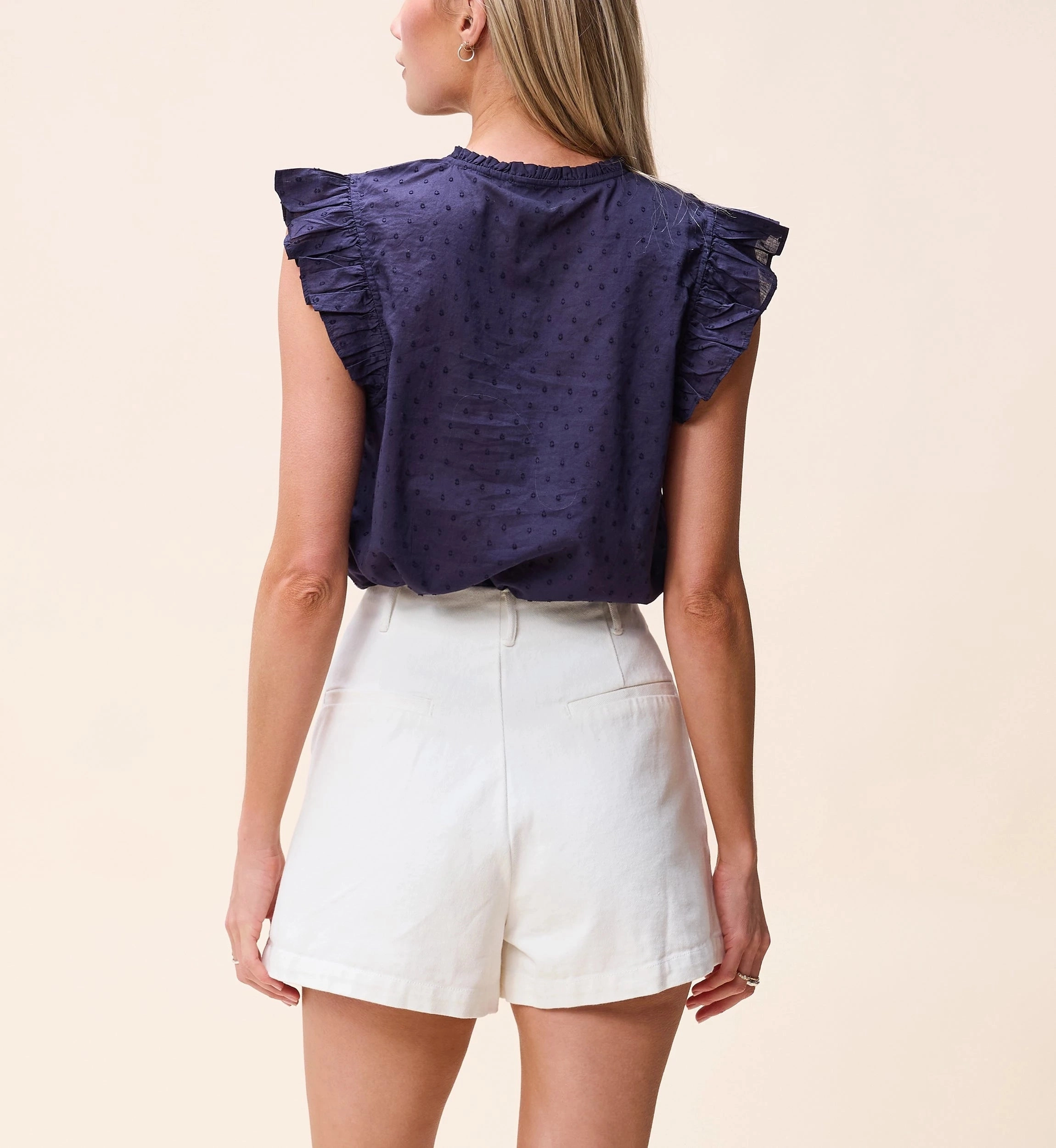 Hidden Ventilation Zones Maritza Blouse | Navy