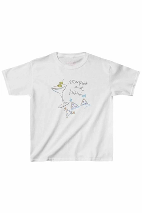 Martinis & Bikinis Baby Tee Long Sleeve Polo Tagless Comfort