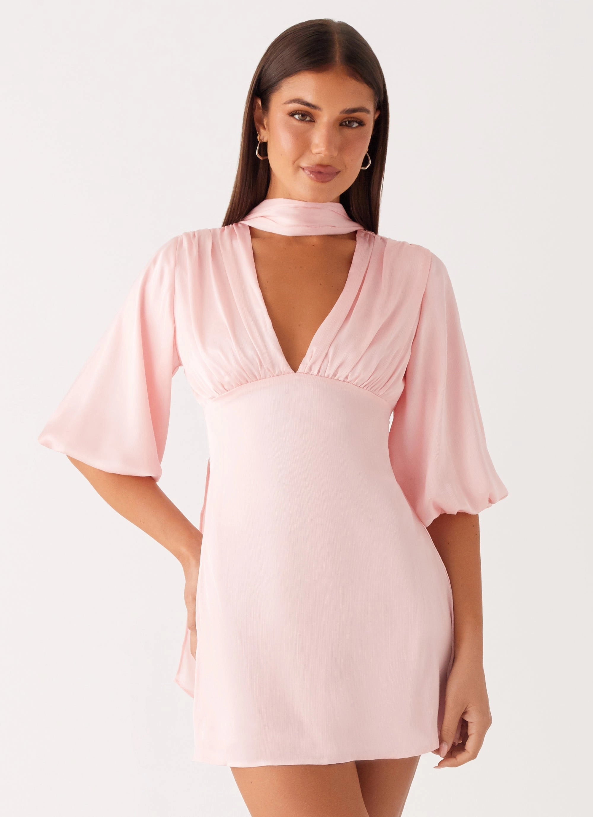 Mary Mini Dress - Pink Dressy Glow