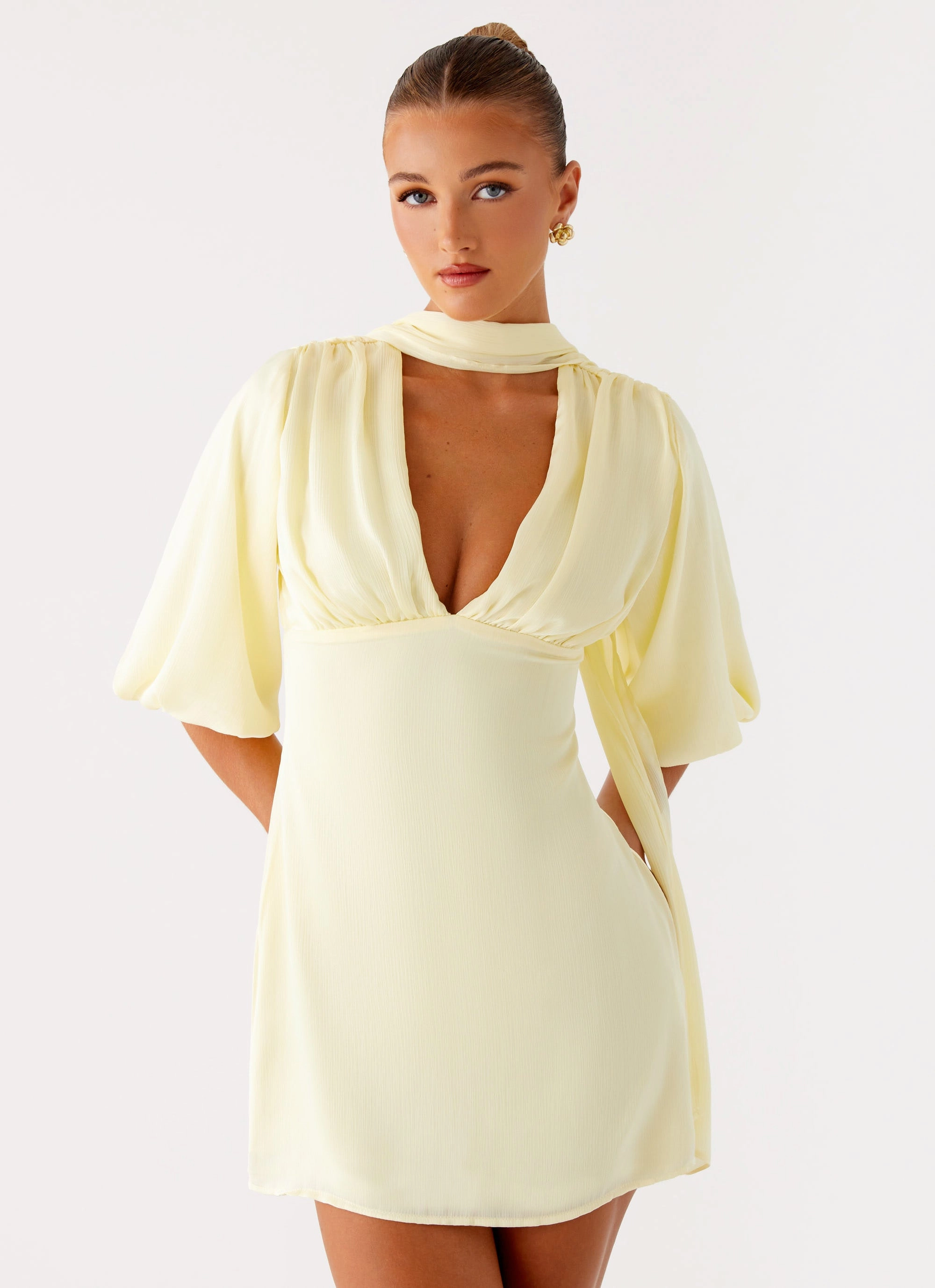 Refined Finish Chill Design Mary Mini Dress - Yellow