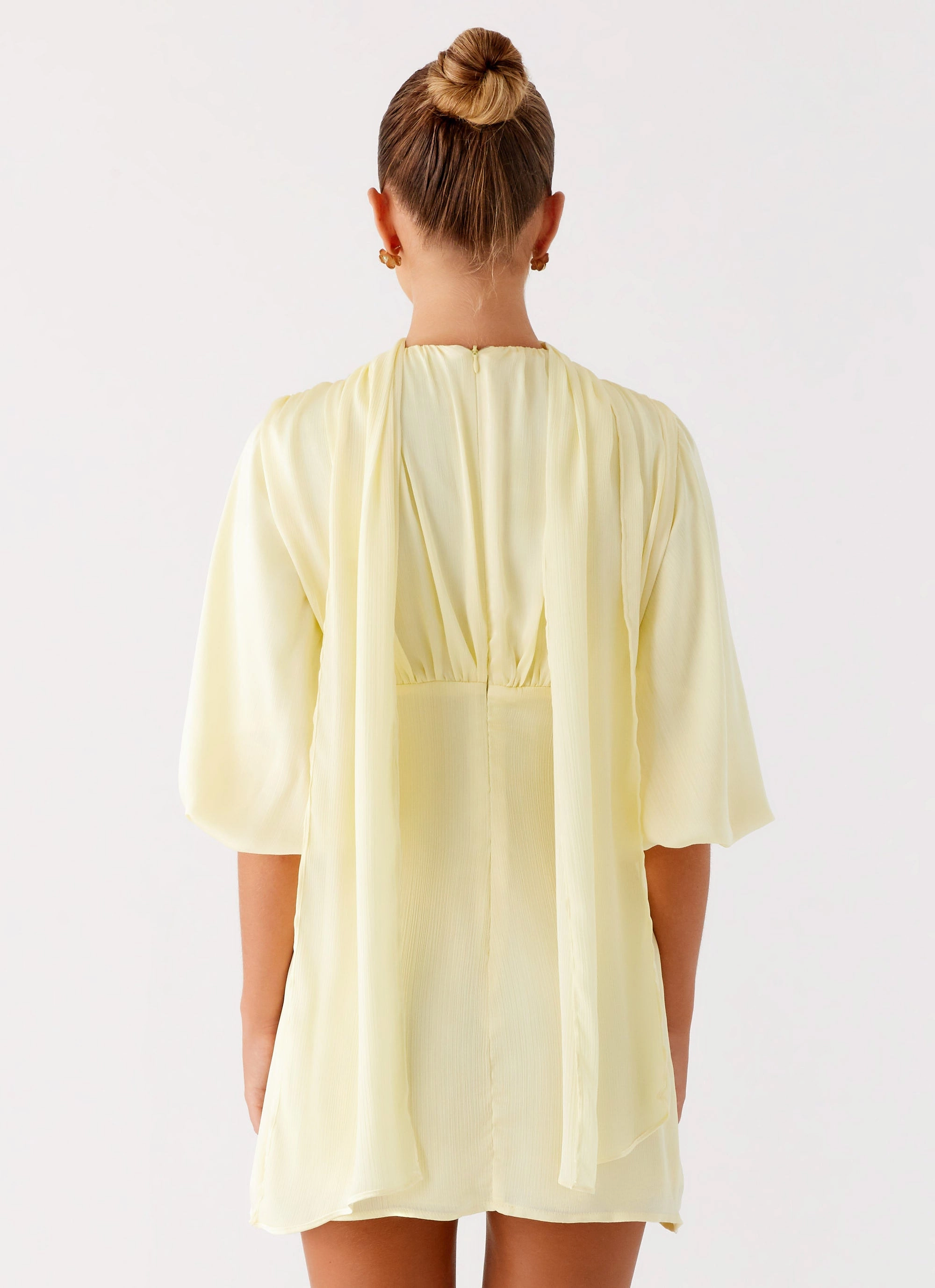 Mary Mini Dress - Yellow Work Option Clean Grace