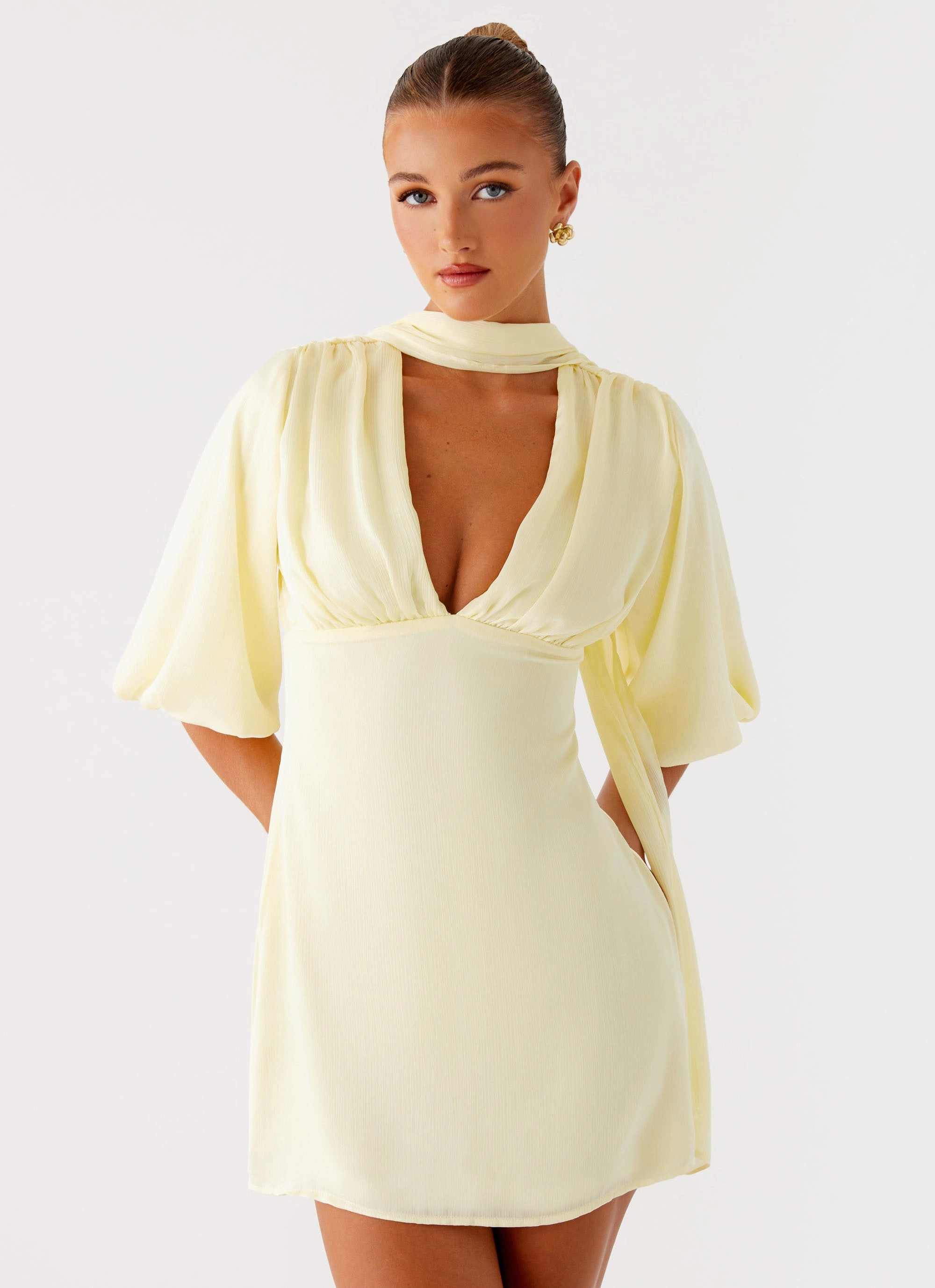 Mary Mini Dress - Yellow All Day Ready