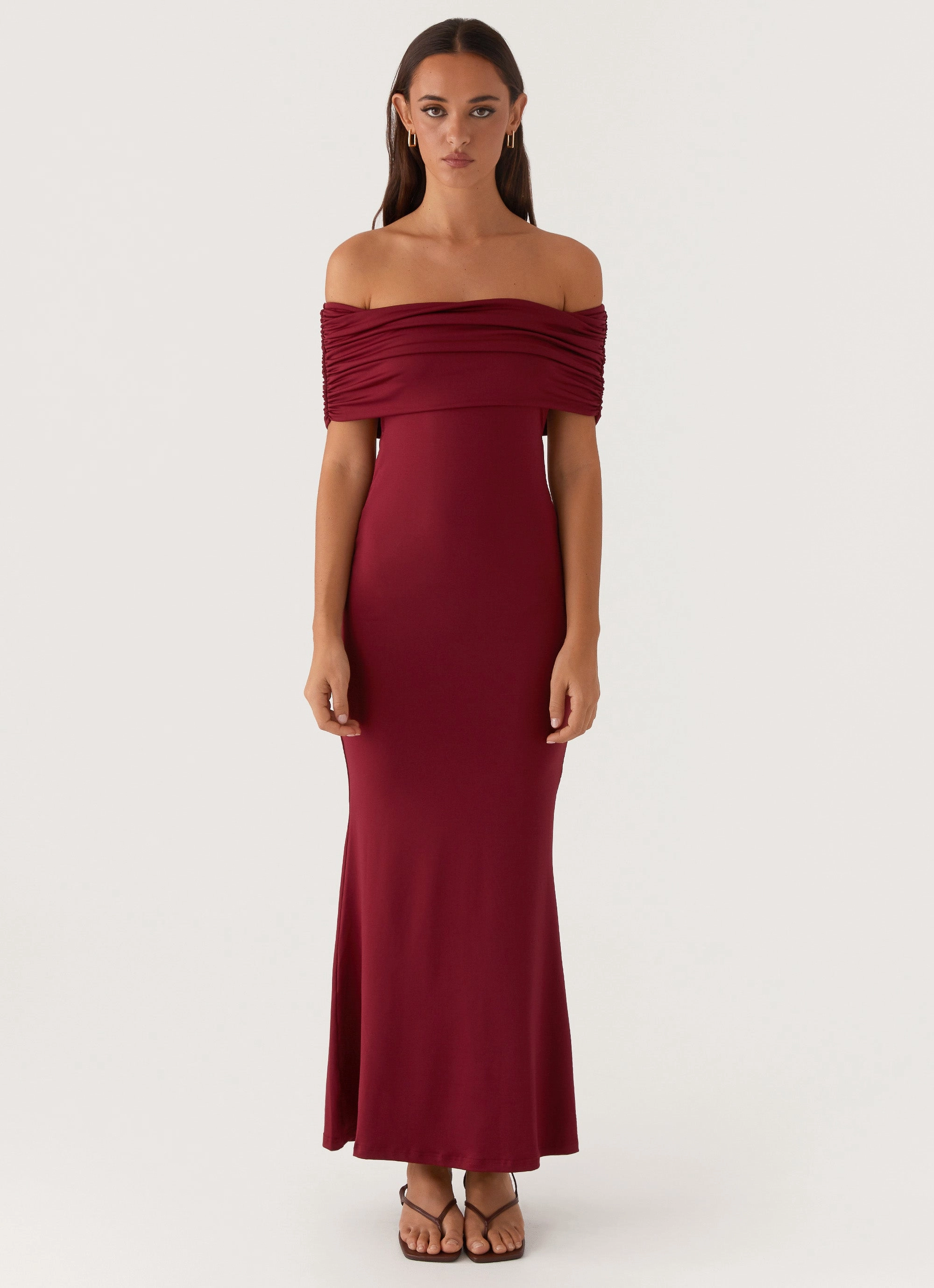 Maude Maxi Dress - Maroon All Moments