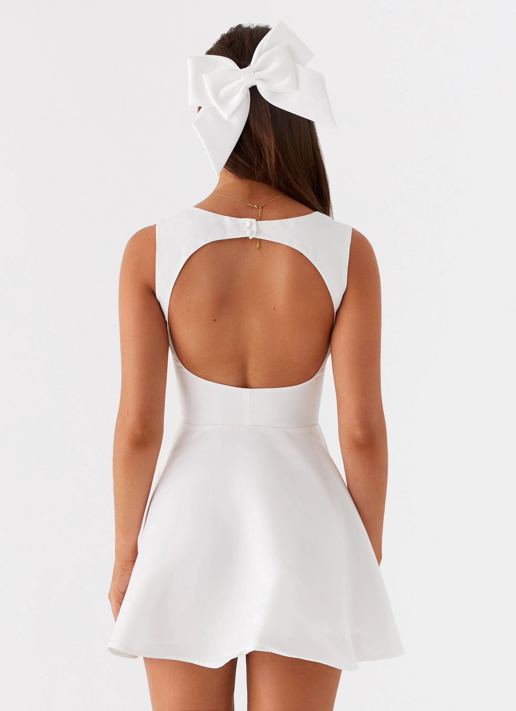 Candice Mini Dress - White Warm Base