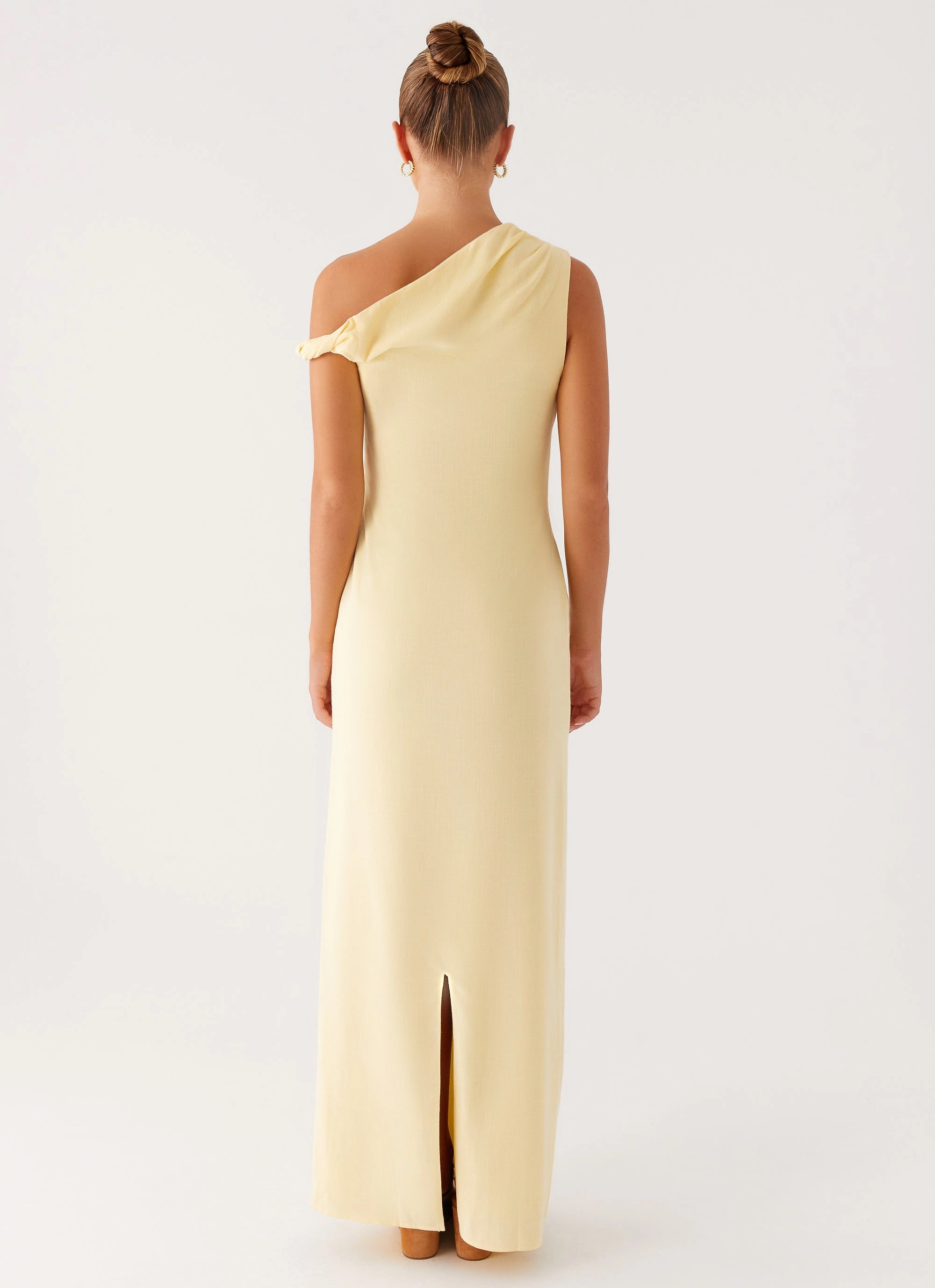 Mckenna Maxi Dress - Yellow Tailored Style Subtle Look