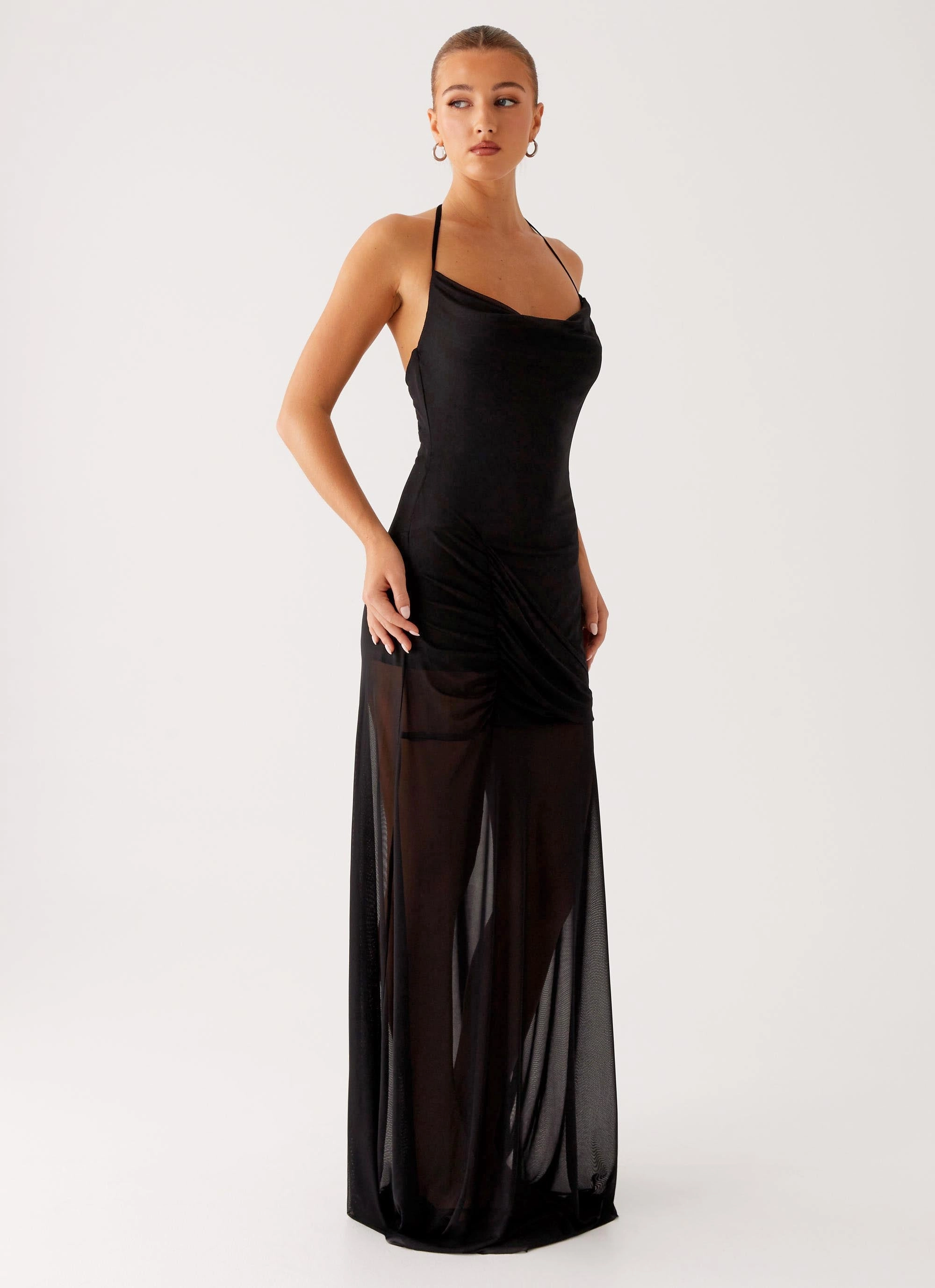 Calm Aesthetic sweet moment Mckinley Maxi Dress - Black