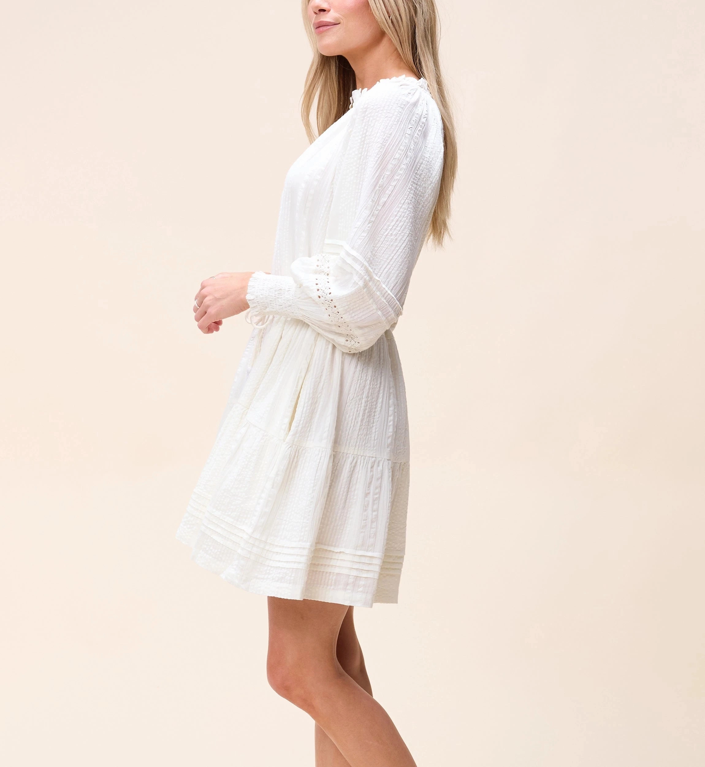 QuickRelease Closures AllDayComfort Meadow Mini Dress | Ivory