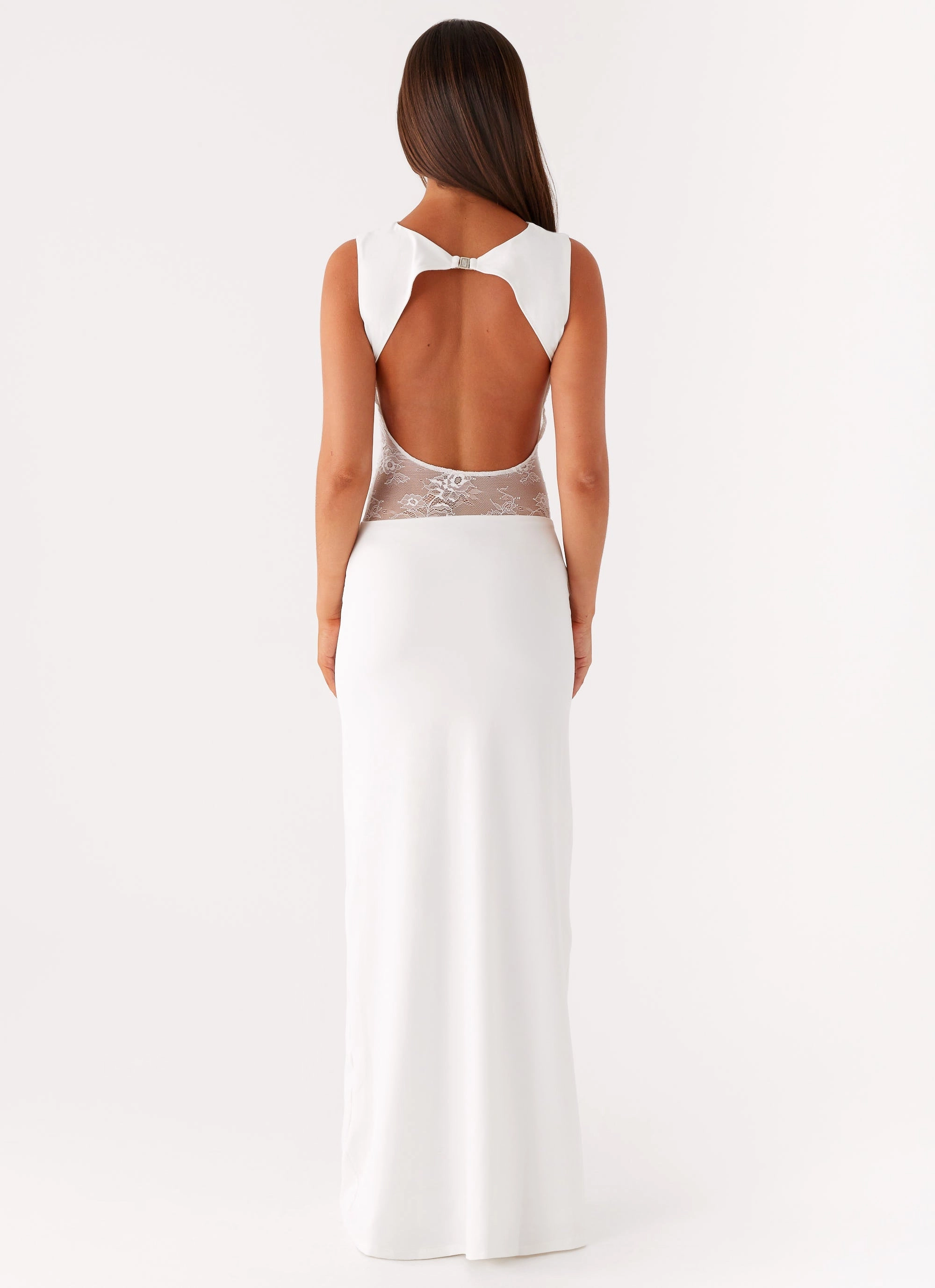 Cocktail Ready Garden Fresh Medina Lace Maxi Dress - White