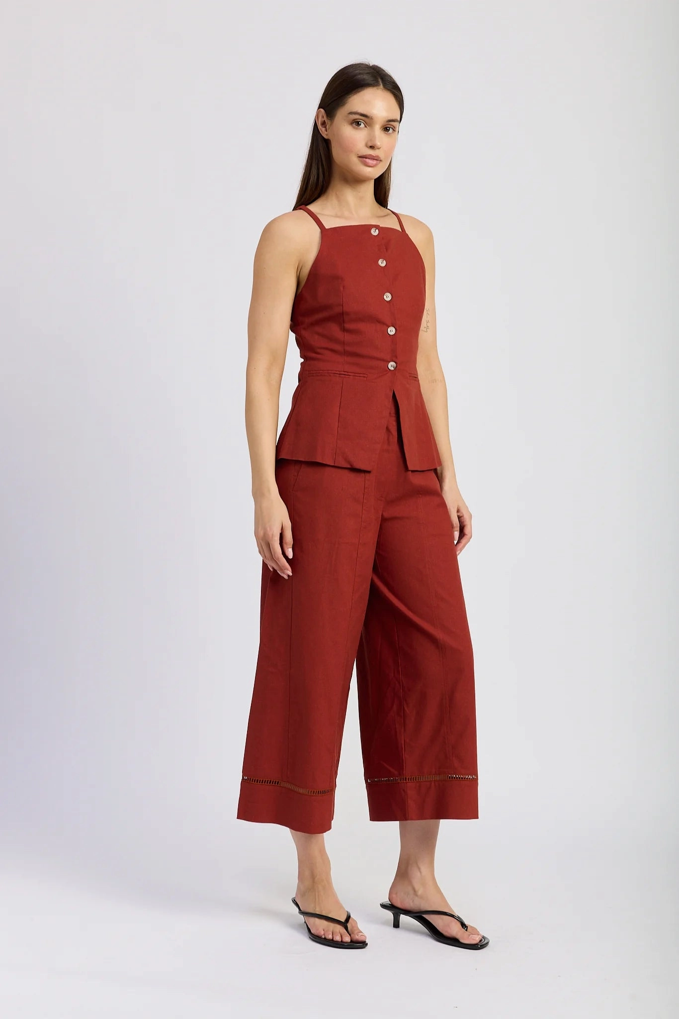 Megumi Top Ribbed Trim Details