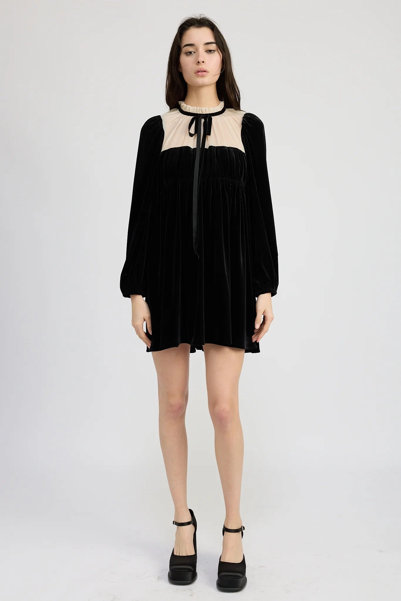 Melina Mini Dress Back Detail Smooth Texture