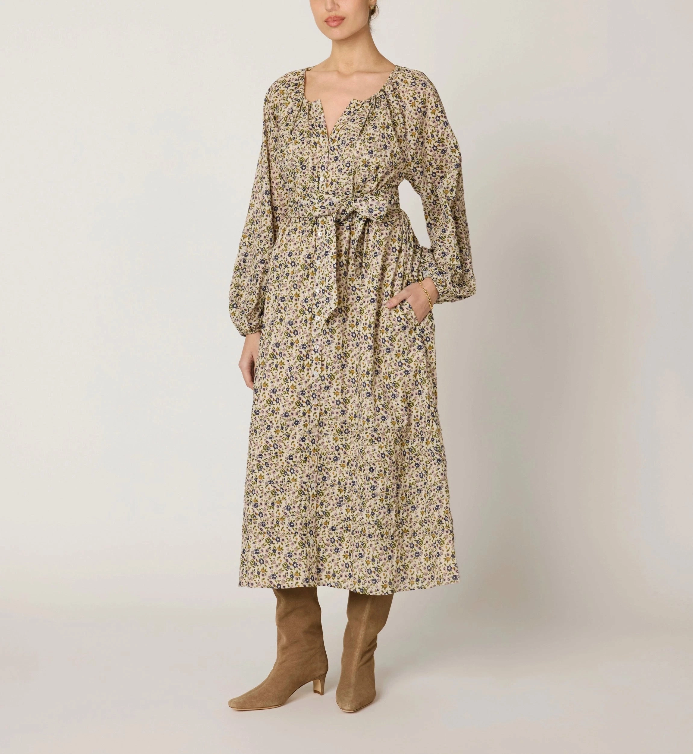 NonScratchSurface Melinda Midi Dress | Eloisa Floral