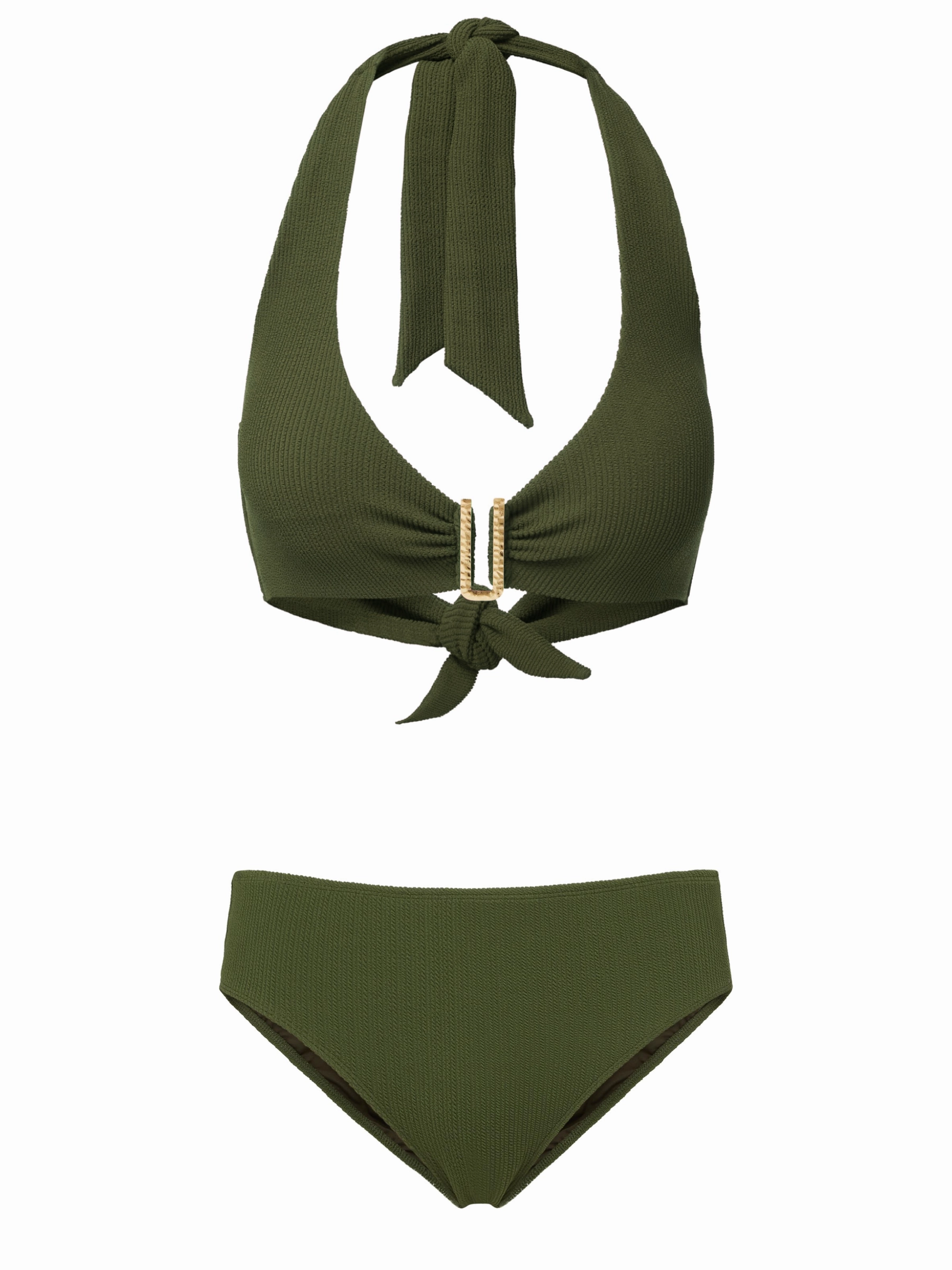 Melissa Top   Classic Midrise Bottom in Olive Texture Quick Absorb Drainage