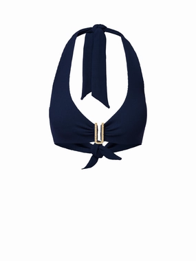 Melissa Top In Navy Texture Tension Control System